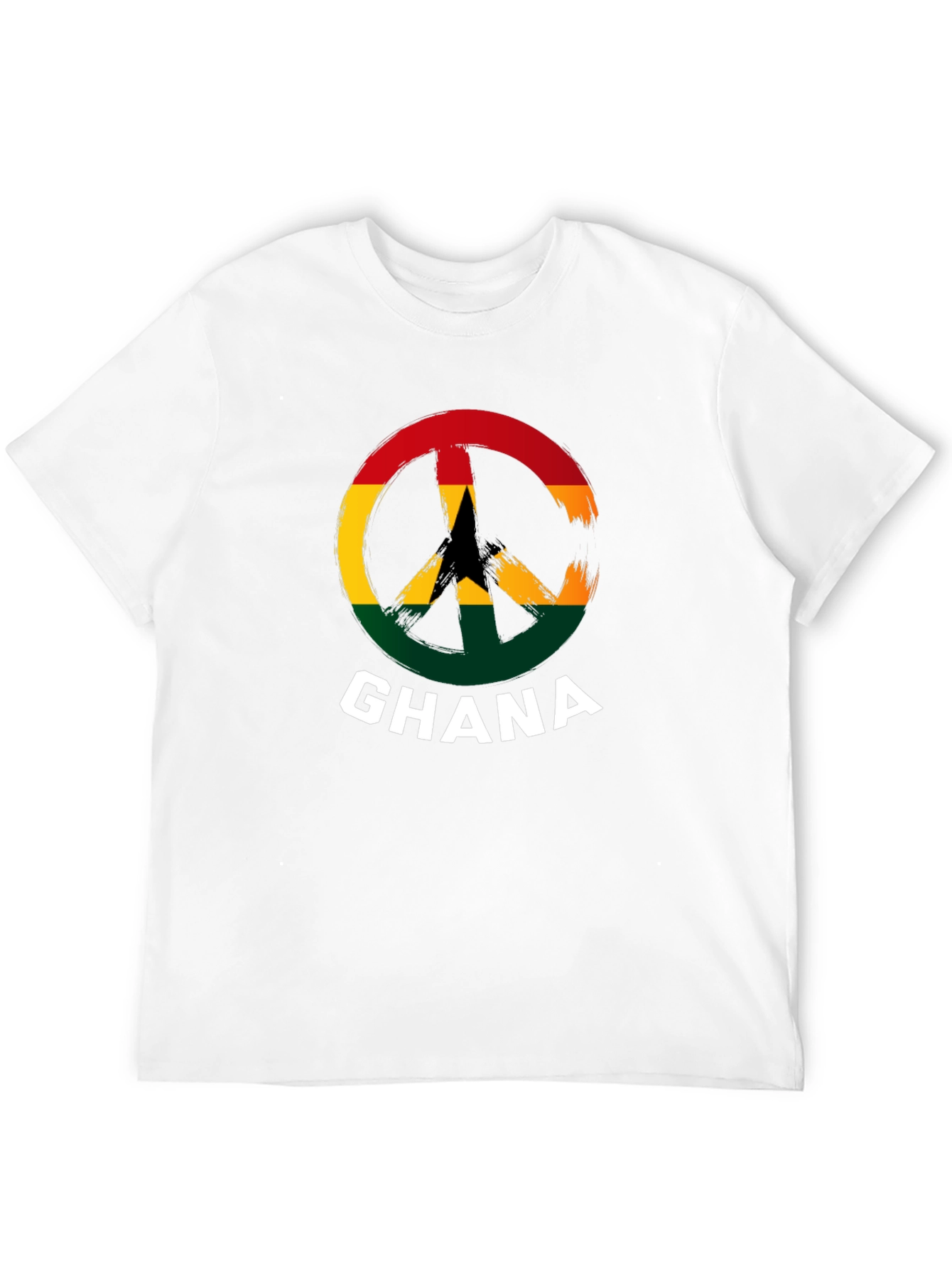 Ghana Peace Sign T-Shirt - Black