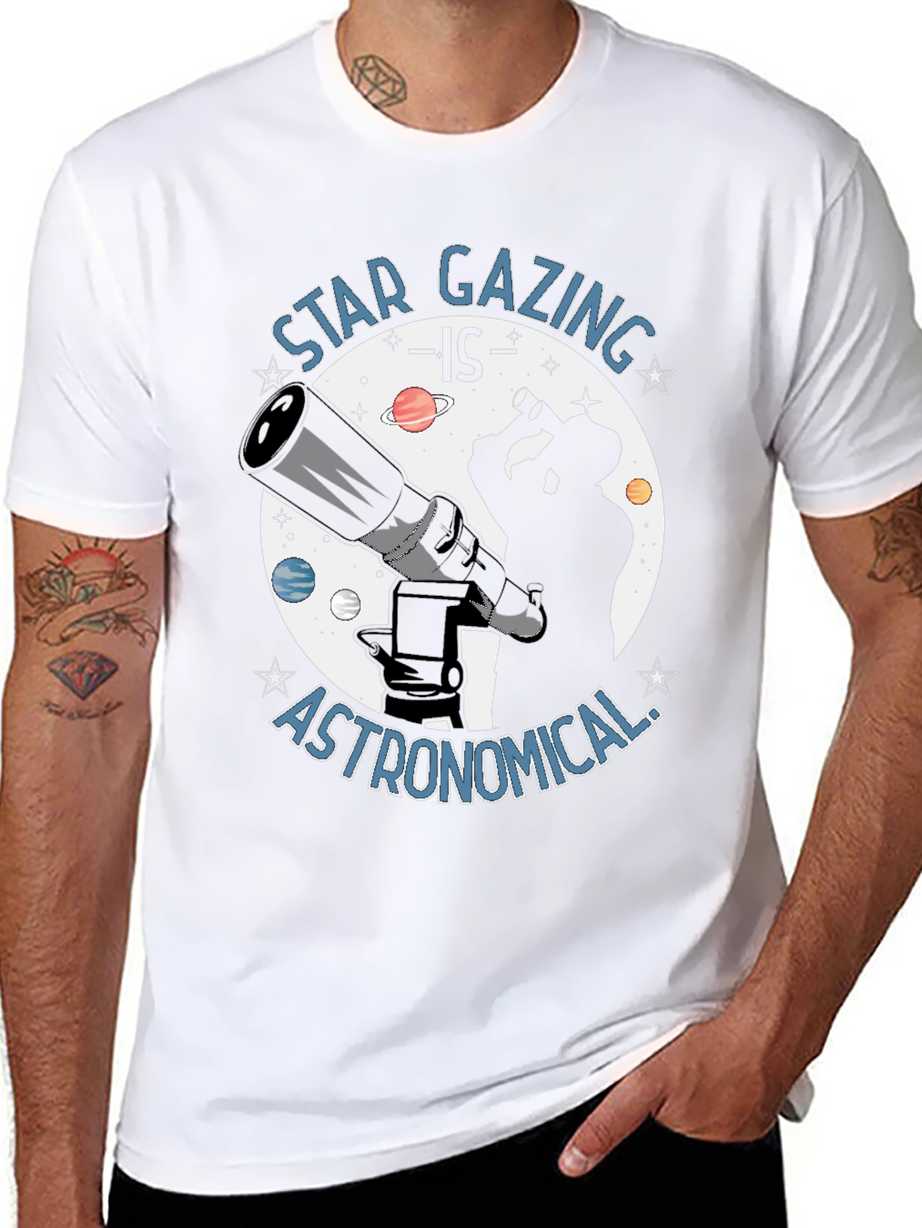 Star Gazing is Astronomical Black T-Shirt