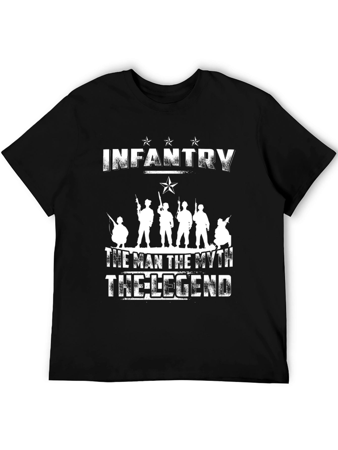 Infantry The Man Myth Legend Black T-Shirt