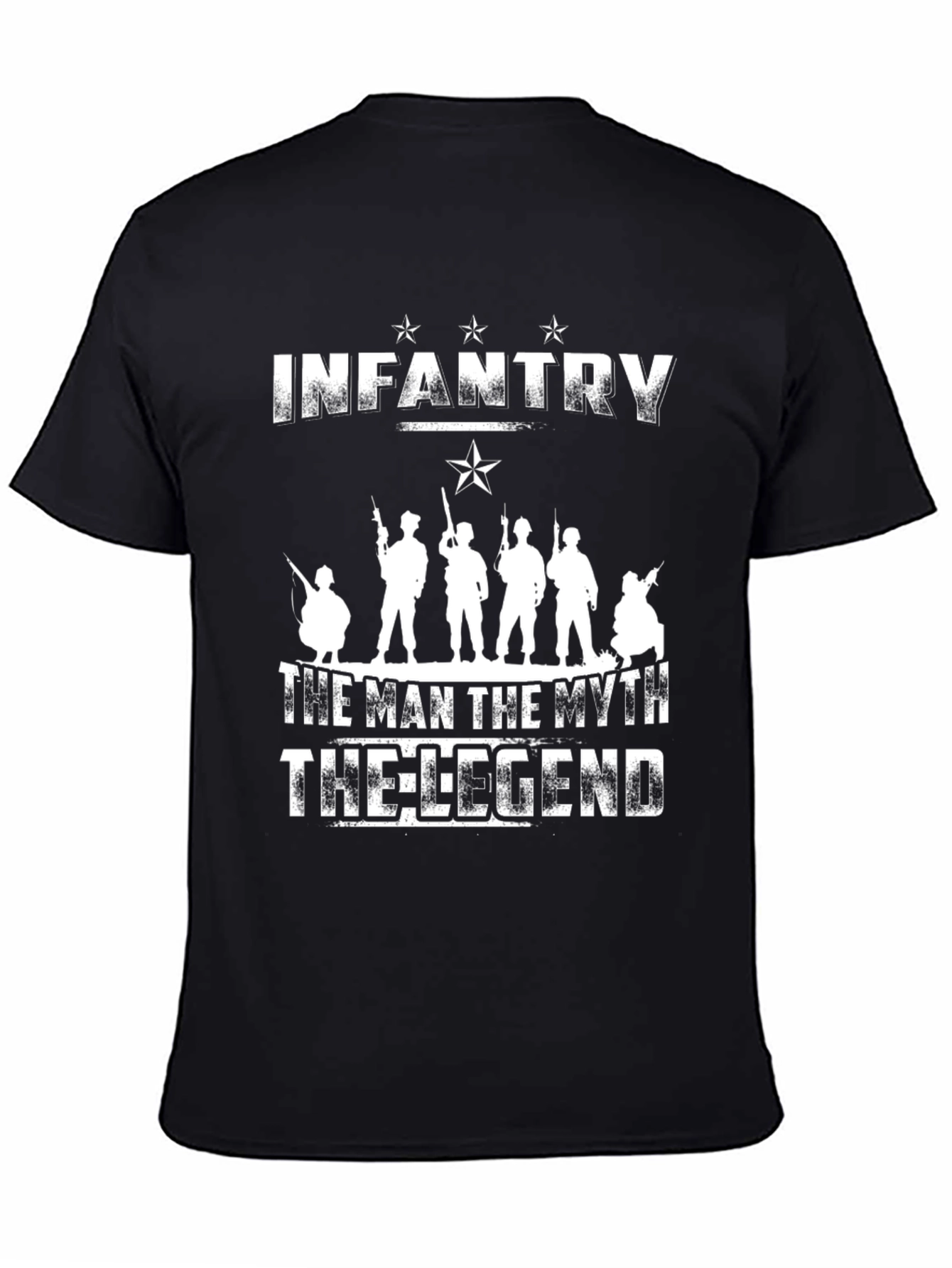 Infantry The Man Myth Legend Black T-Shirt