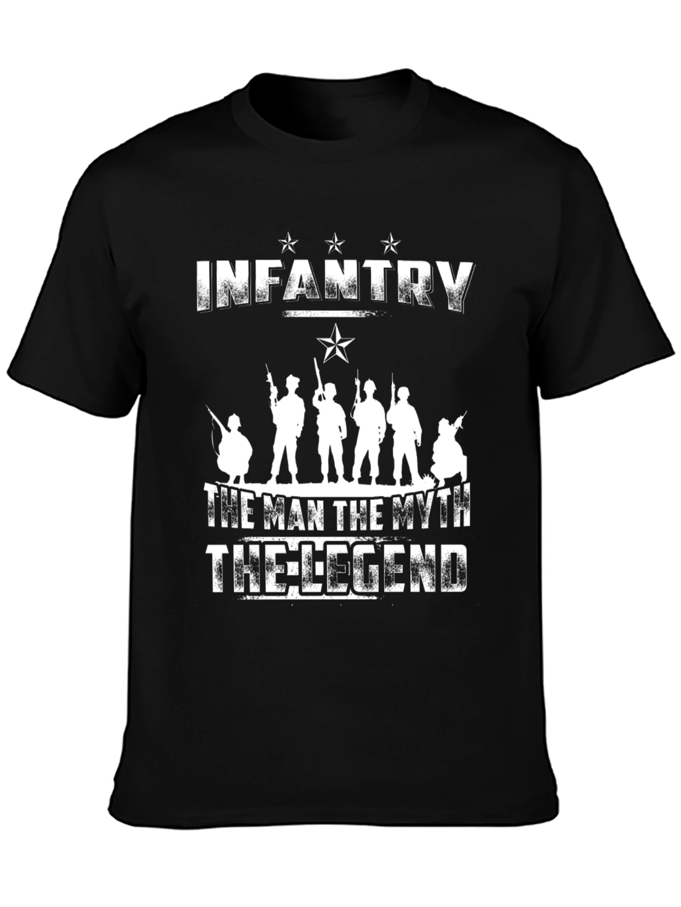 Infantry The Man Myth Legend Black T-Shirt