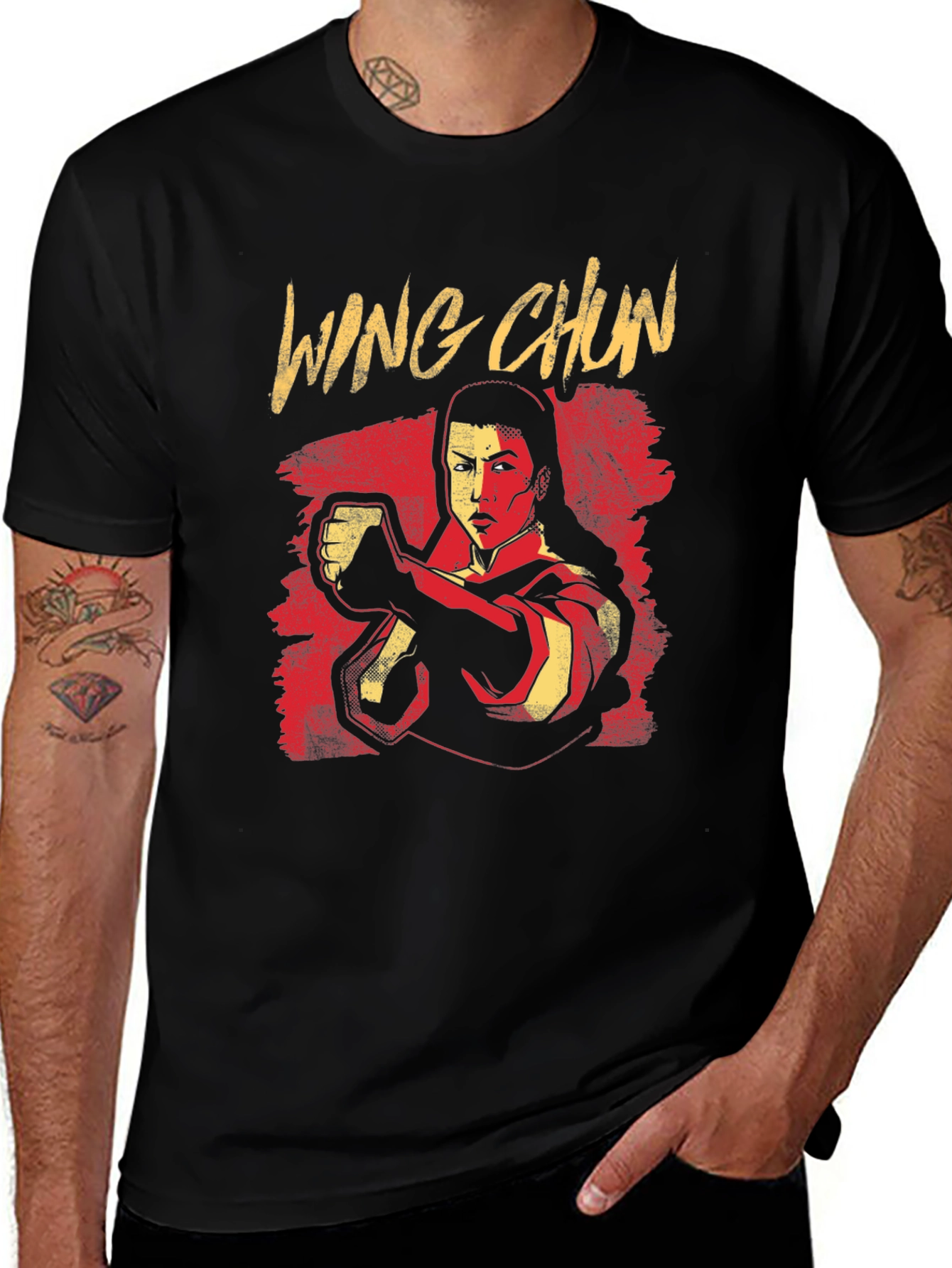 Wing Chun Martial Arts T-Shirt - Black