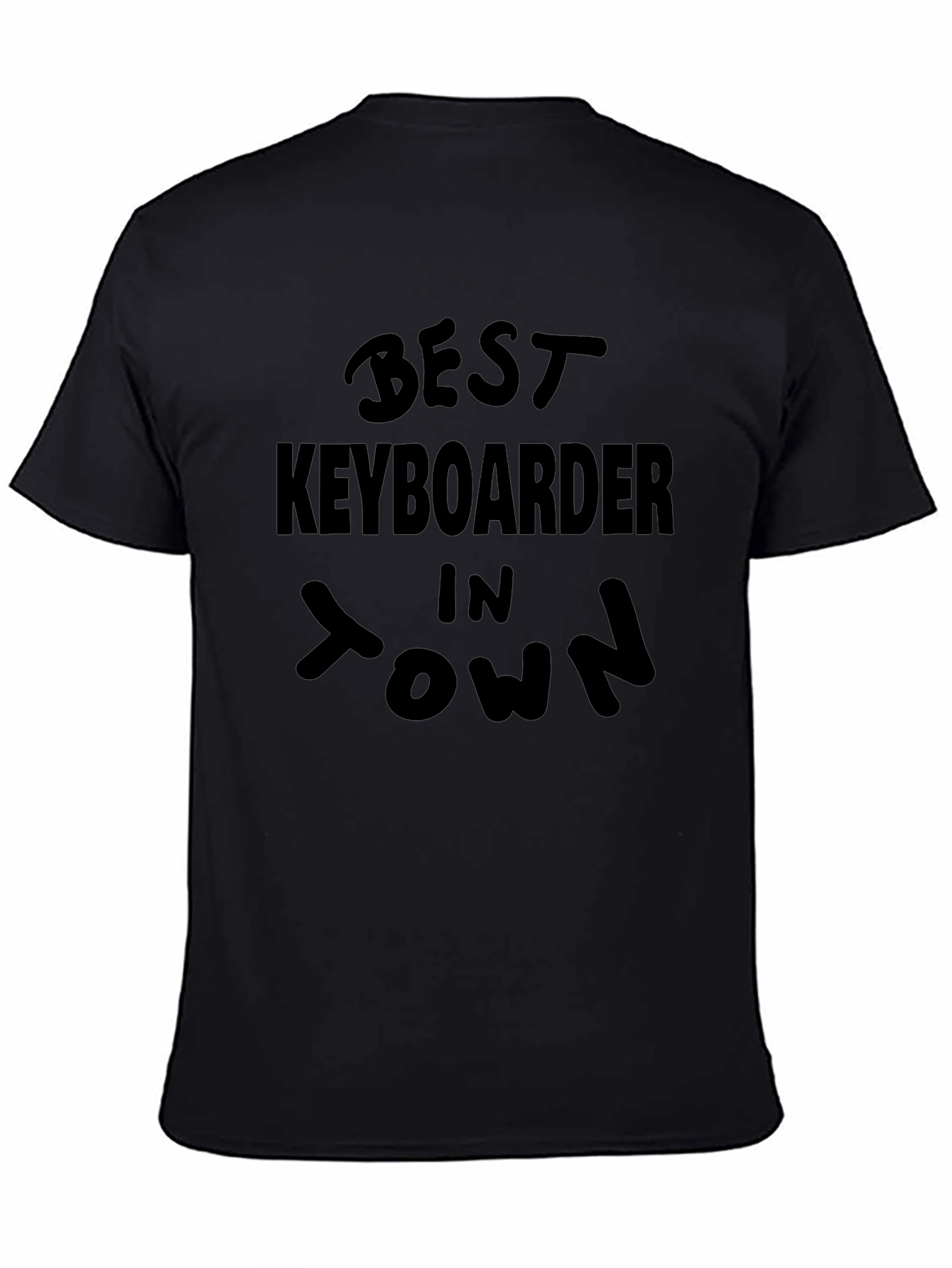 Best Keyboarder in Town Black T-Shirt