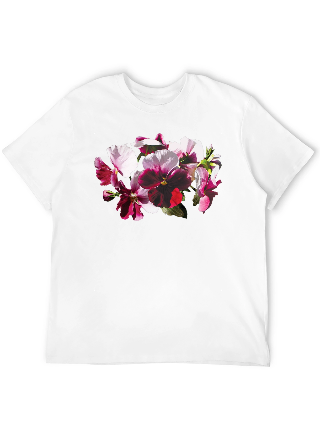 Floral Bouquet Graphic Black T-Shirt