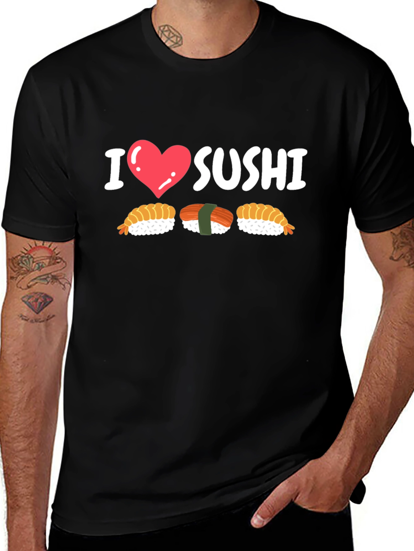 I Heart Sushi Graphic T-Shirt