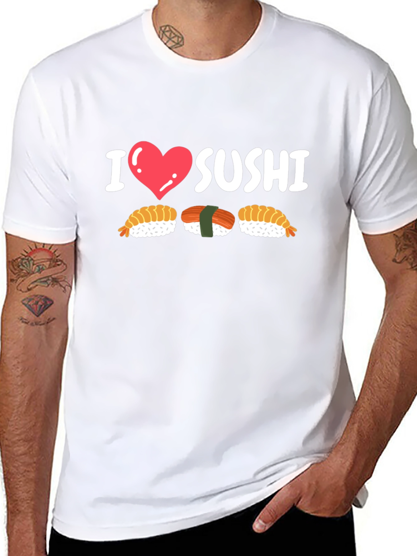 I Heart Sushi Graphic T-Shirt