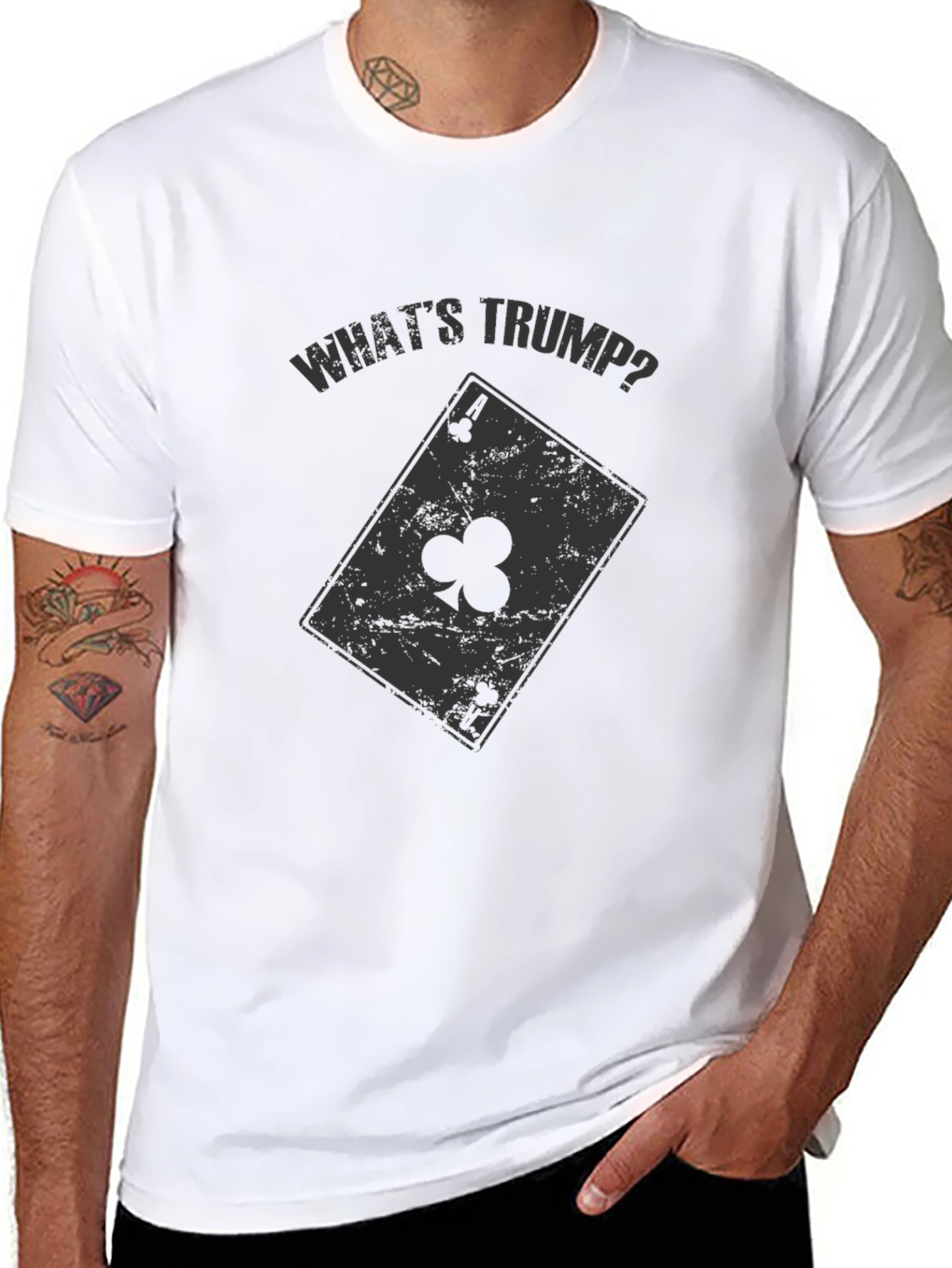 Whats Trump? Ace of Clubs Graphic Tee