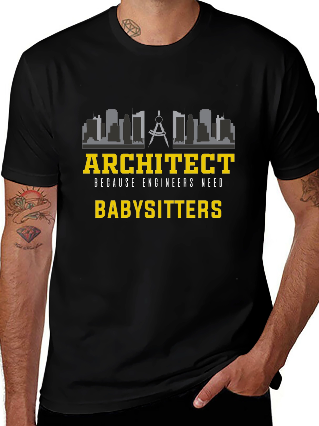 Architect Babysitter Graphic T-Shirt