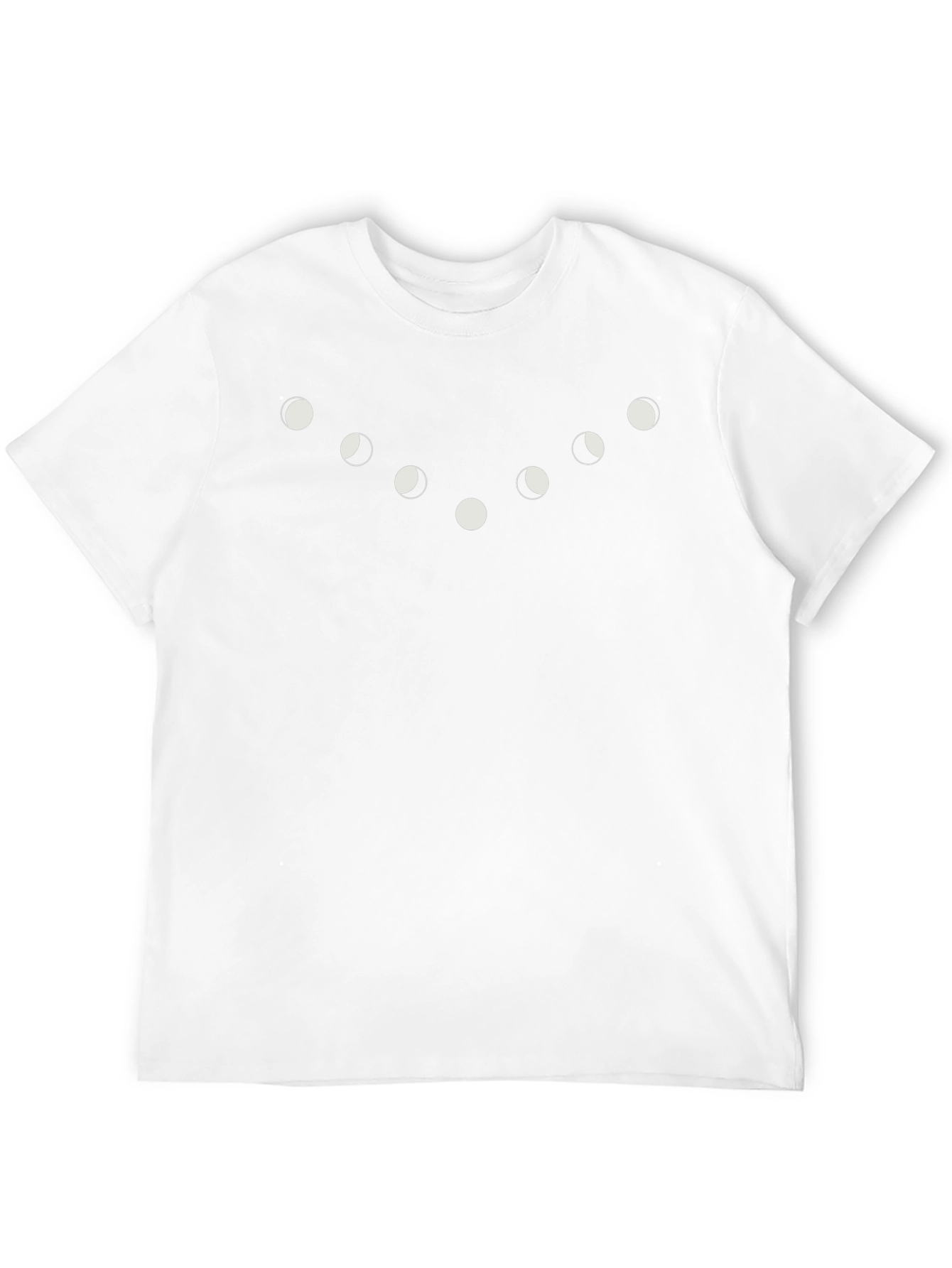 Lunar Phase Graphic Tee - Stylish Black Cotton T-Shirt