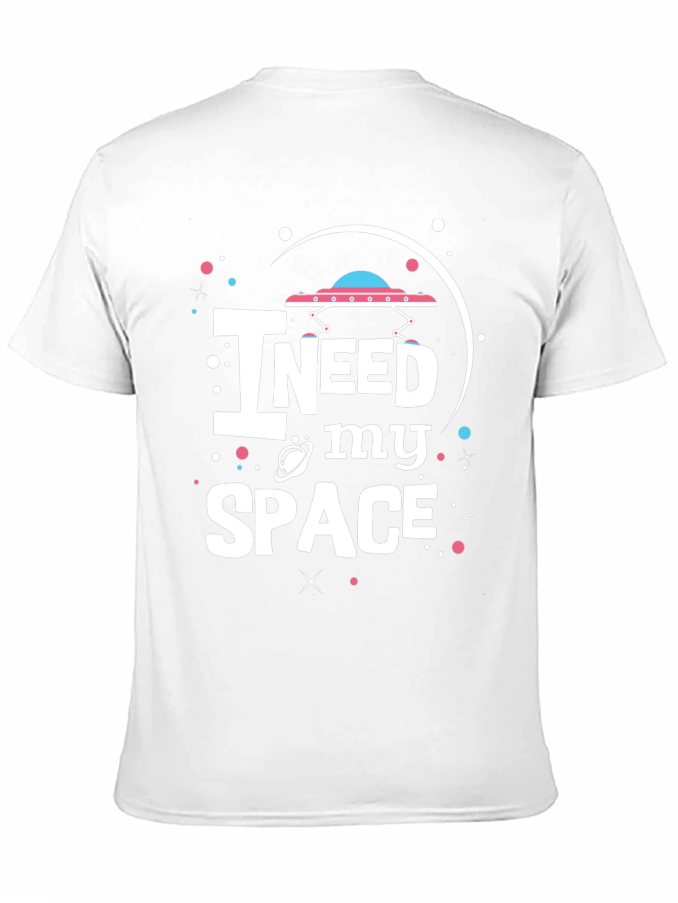 I Need My Space Black Graphic T-Shirt
