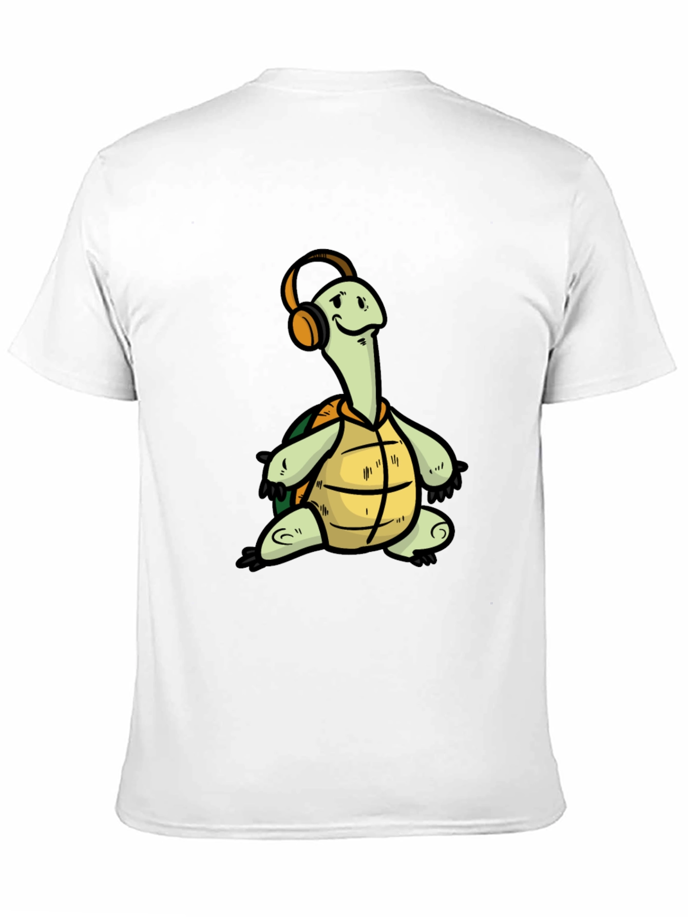 Turtle with Headphones Graphic T-Shirt