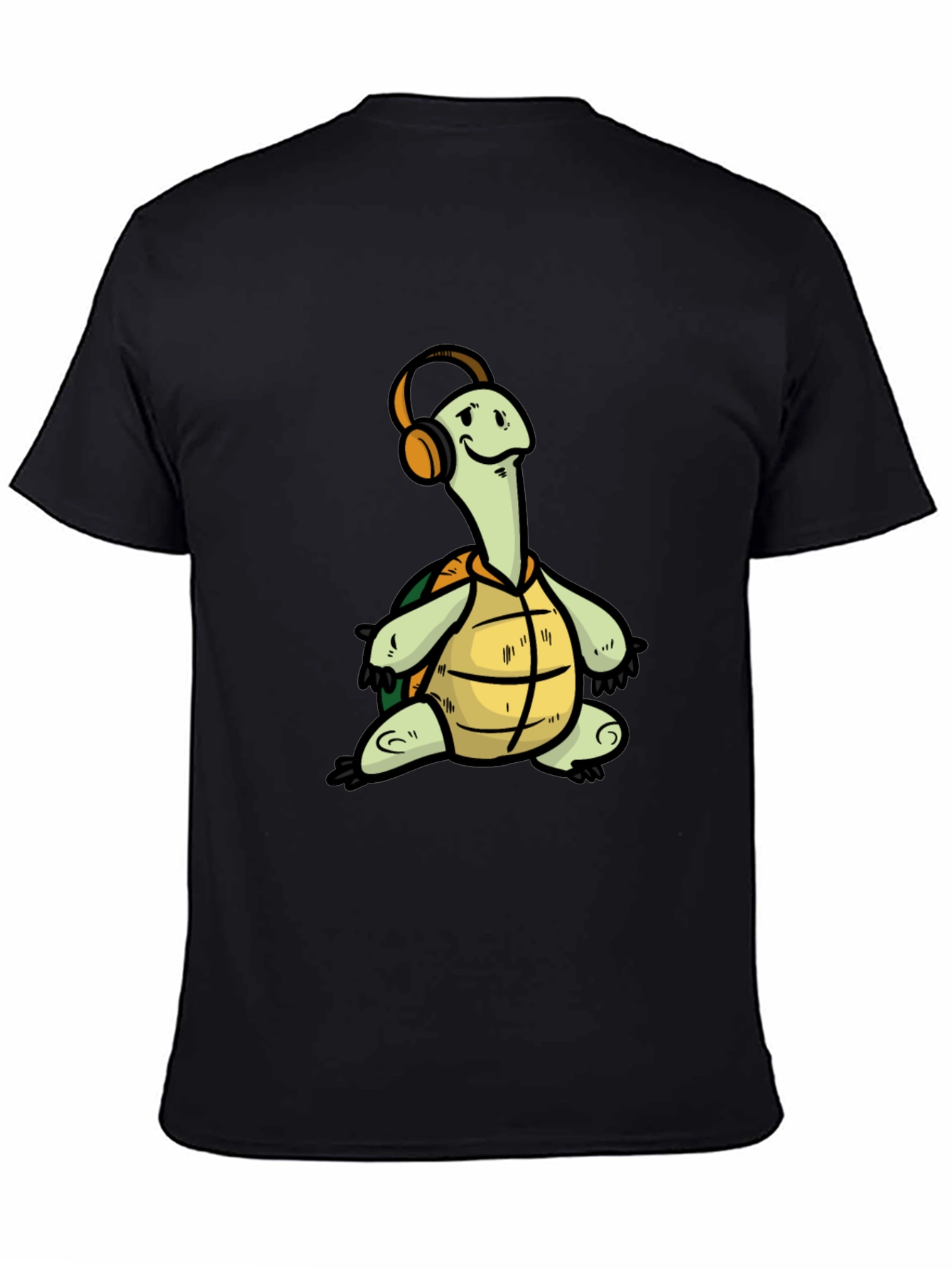 Turtle with Headphones Graphic T-Shirt