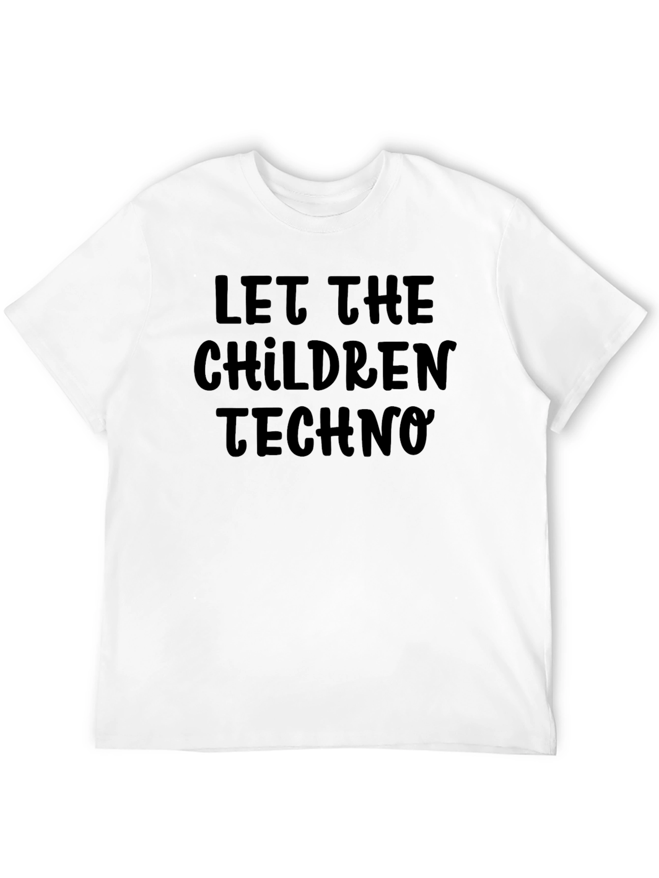 Let The Children Techno Black T-Shirt