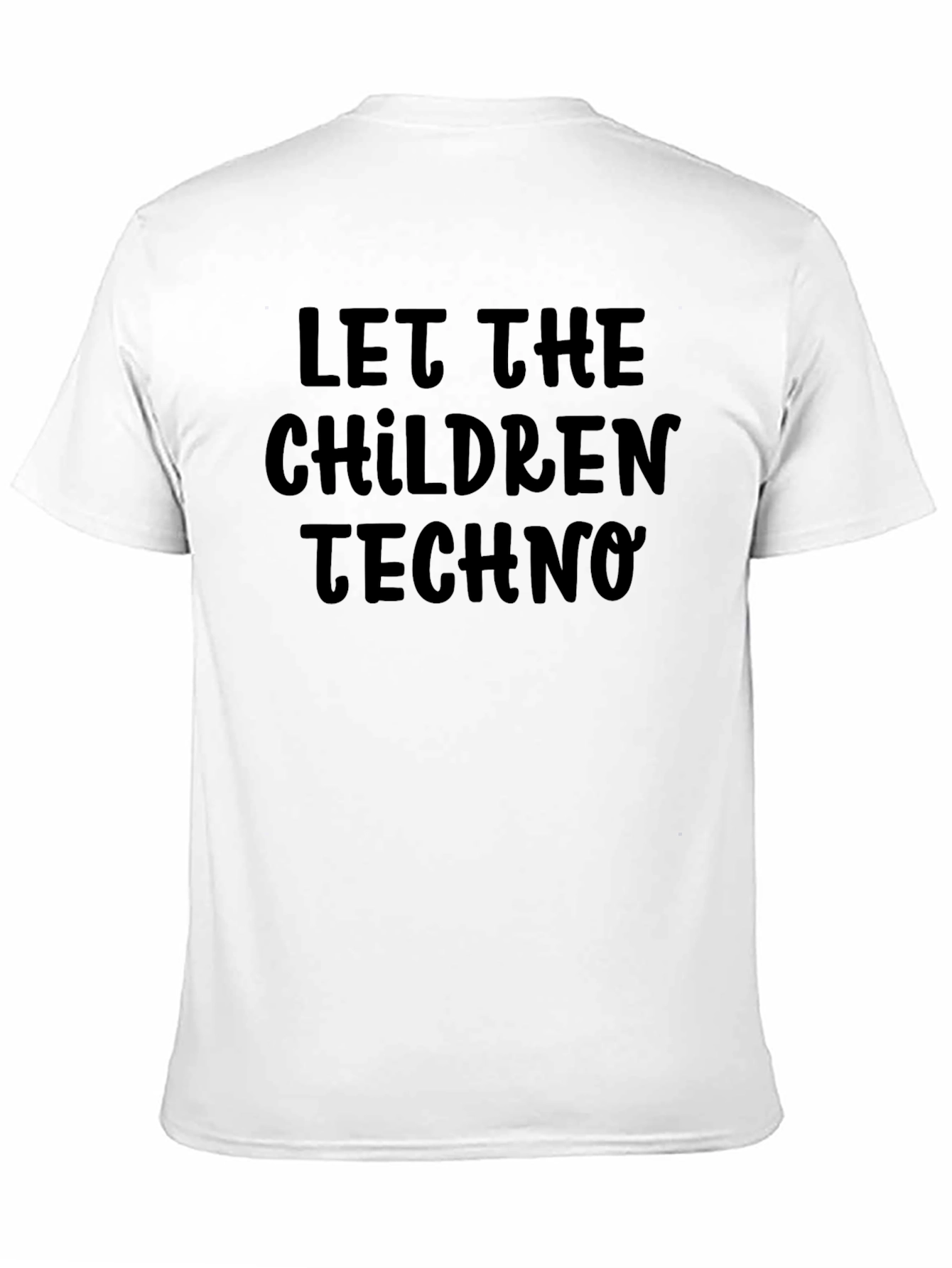 Let The Children Techno Black T-Shirt