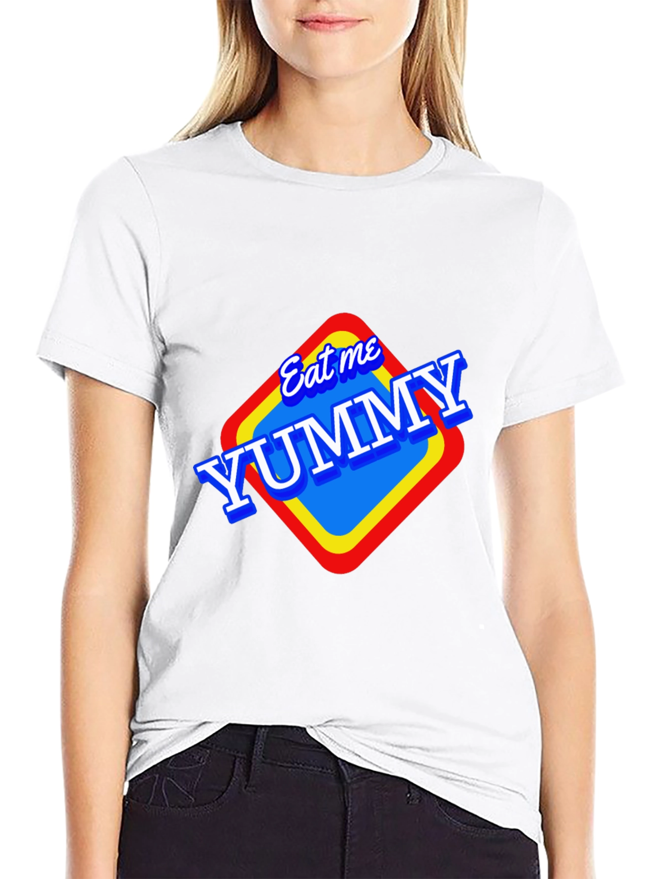 Eat Me Yummy Graphic Tee - Black Unisex T-Shirt