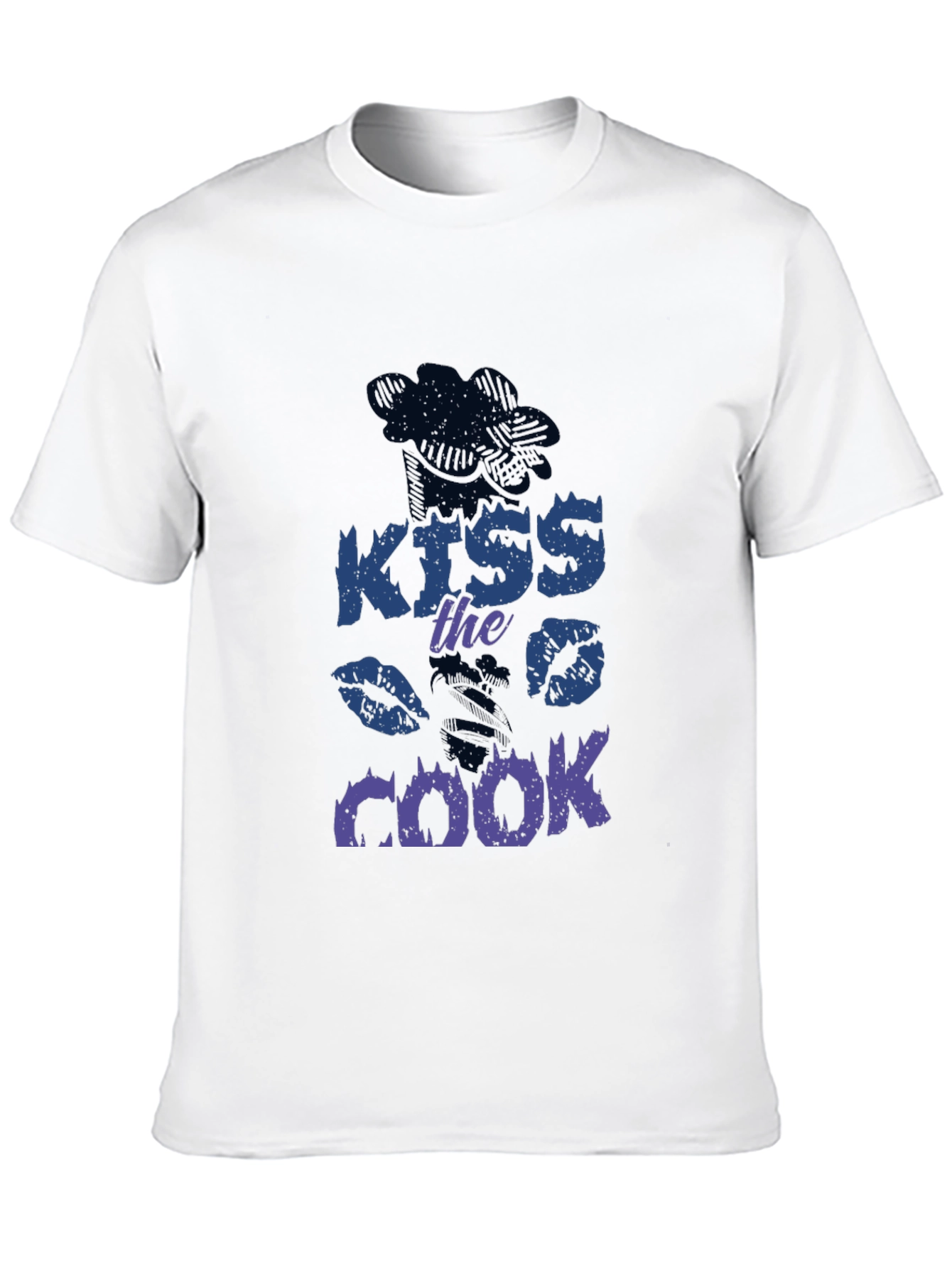 Kiss The Cook T-Shirt - Novelty Chef Shirt