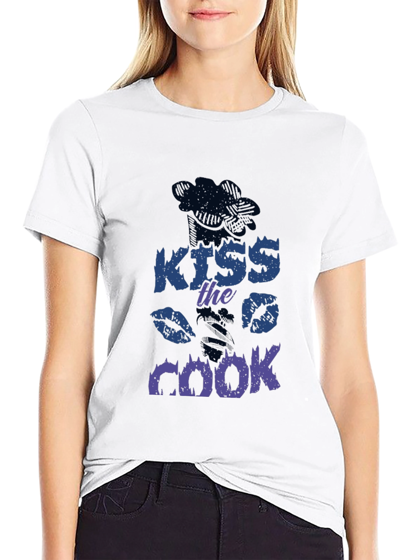 Kiss The Cook T-Shirt - Novelty Chef Shirt