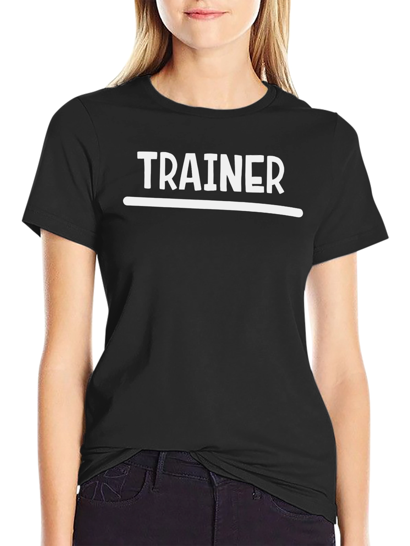 Trainer Graphic Tee - Classic Black Cotton T-Shirt