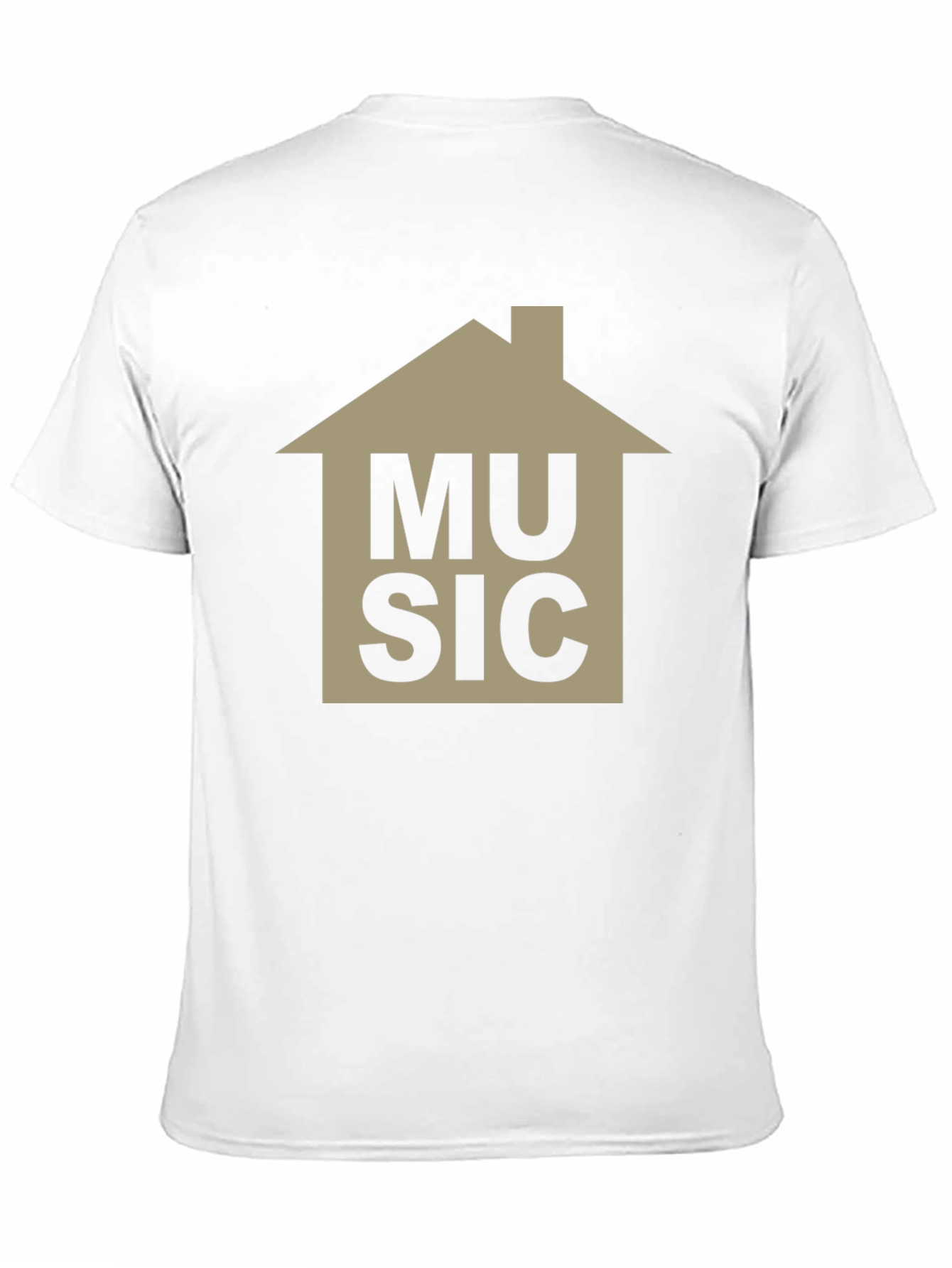 House Music Graphic Tee - Black Cotton T-Shirt