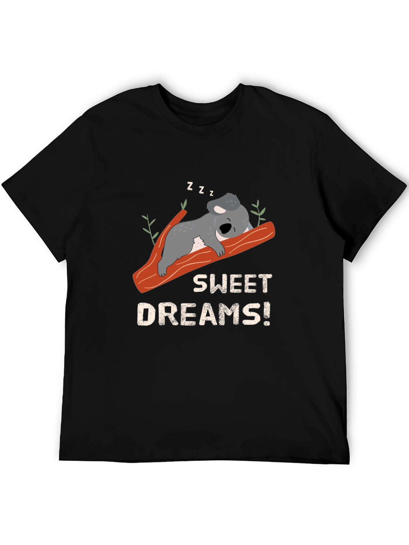 Sweet Dreams Koala Bear T-Shirt - Black