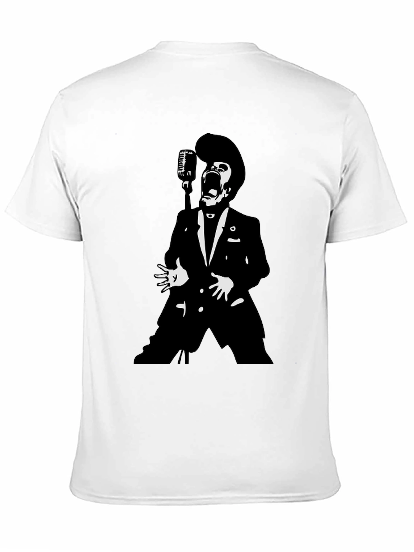 Retro Singer Graphic Black T-Shirt