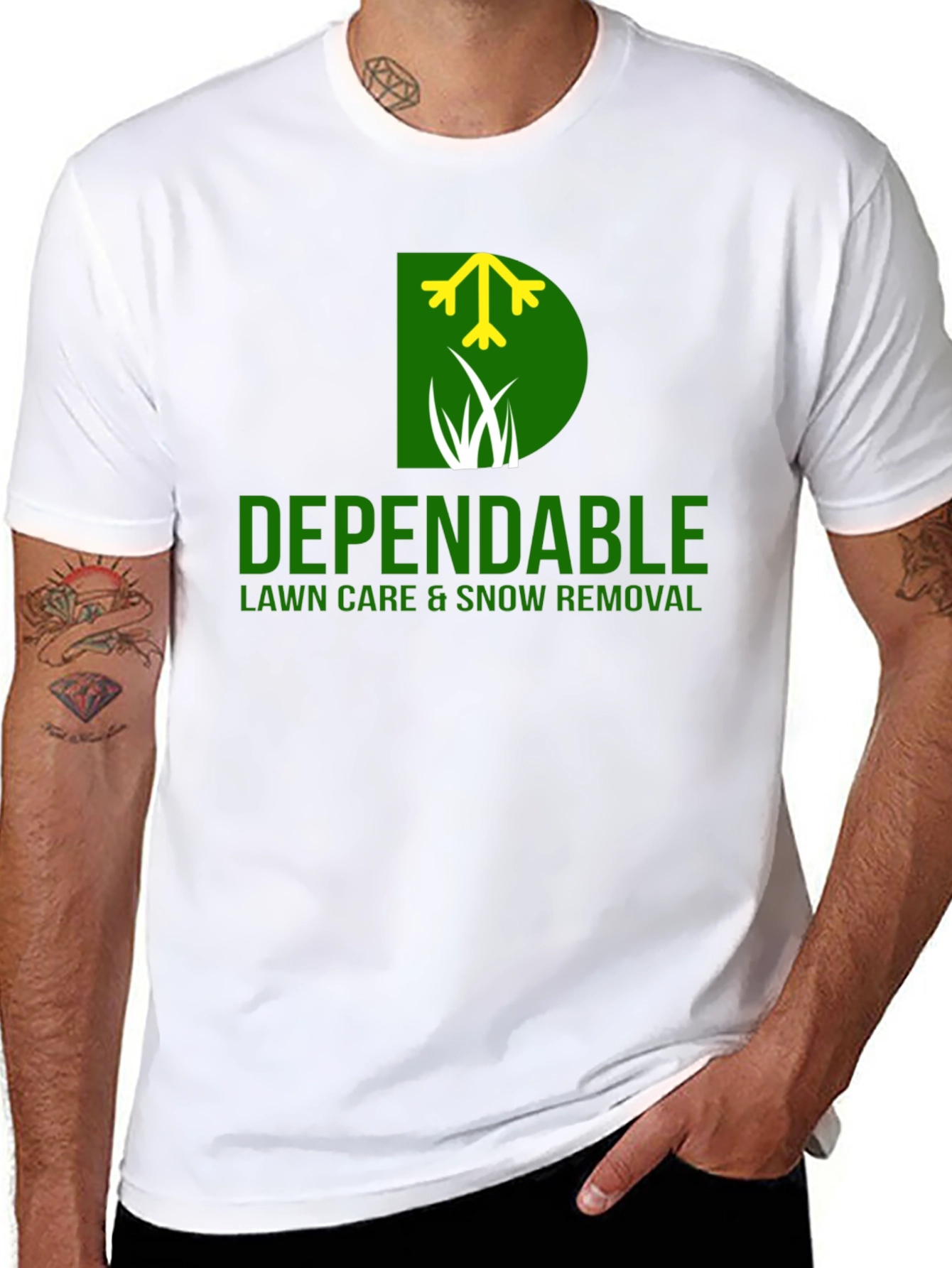 Dependable Lawn Care Black T-Shirt