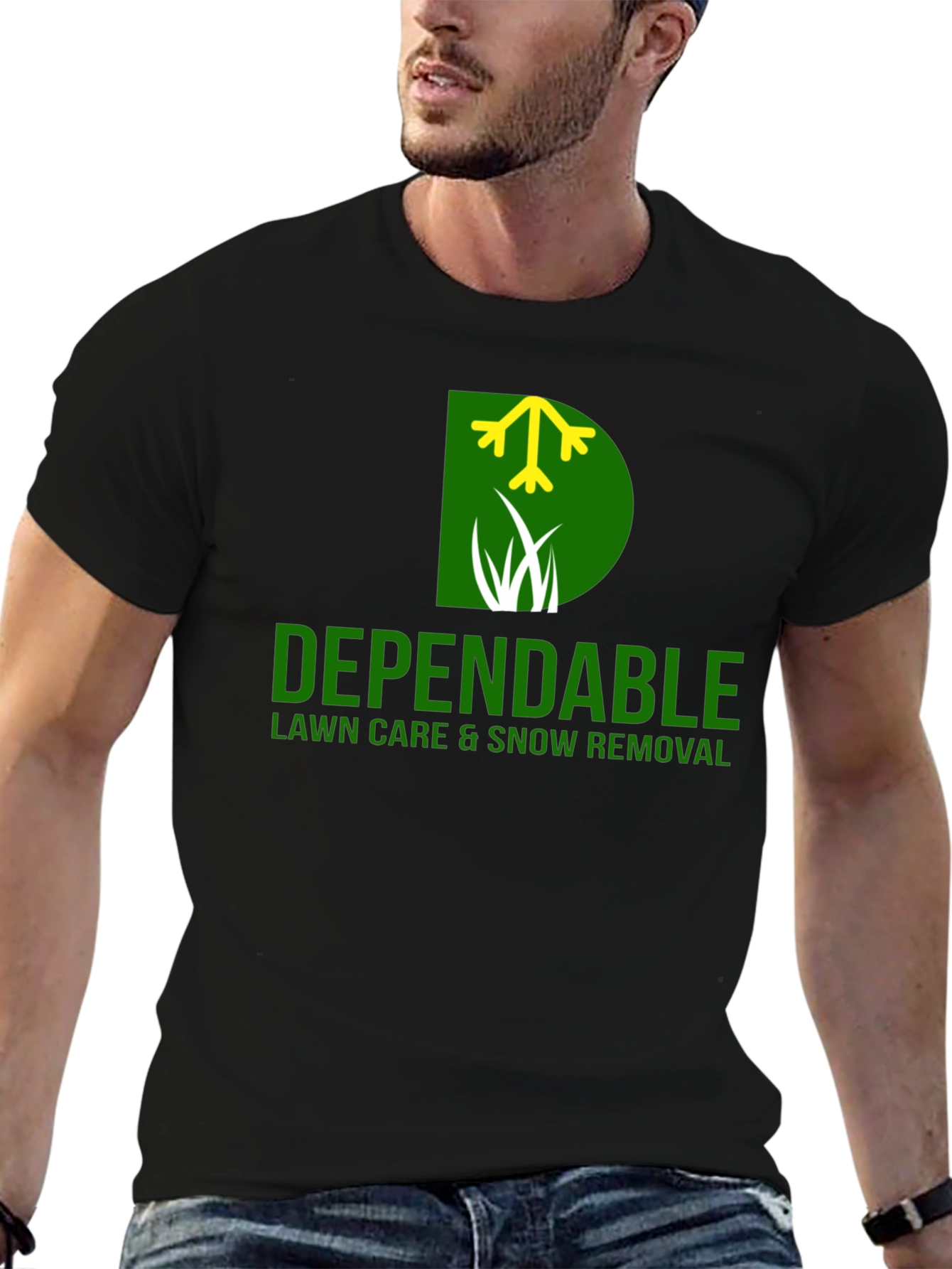 Dependable Lawn Care Black T-Shirt