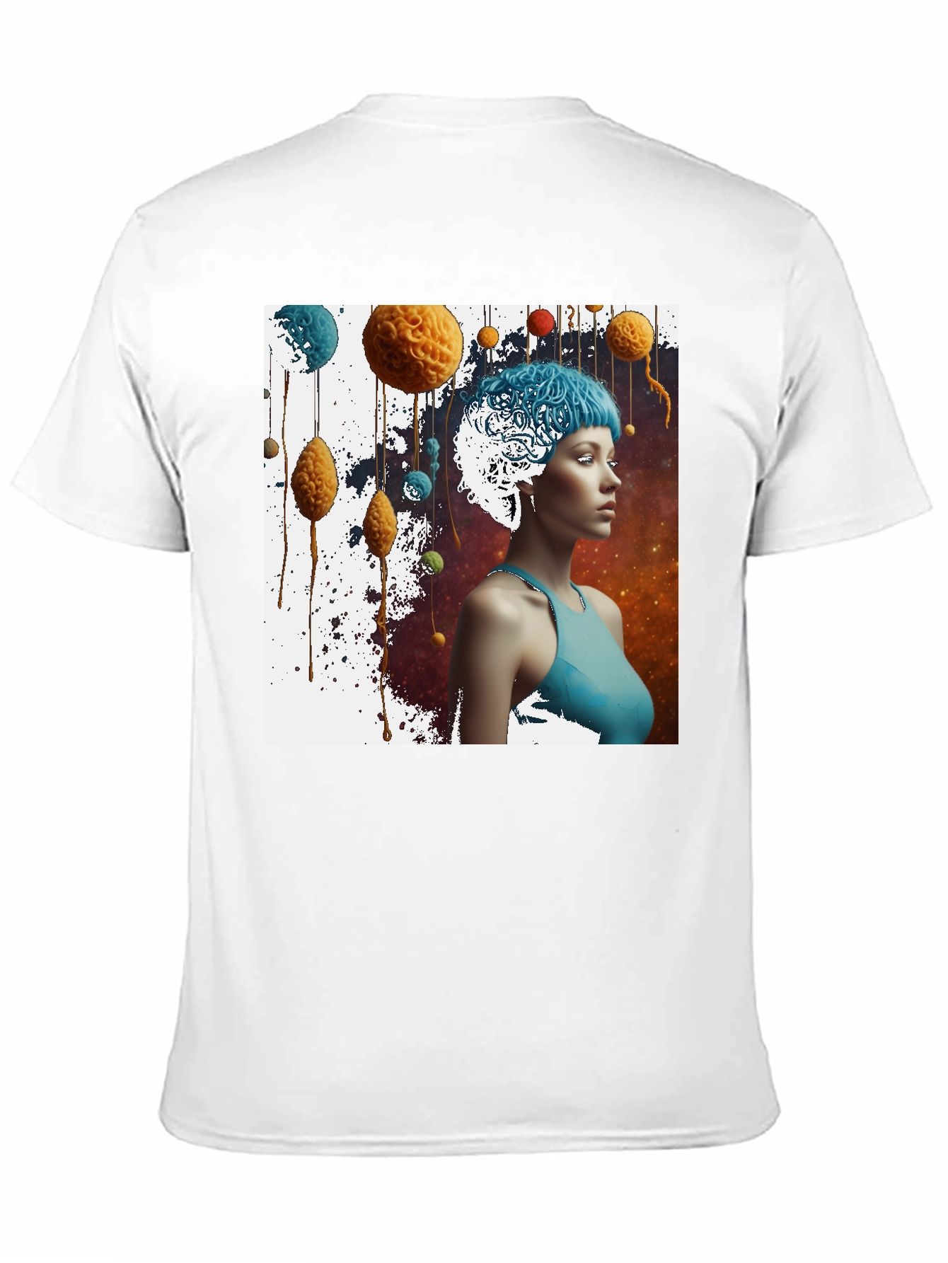 Abstract Brainy Tee - Artistic Graphic T-Shirt