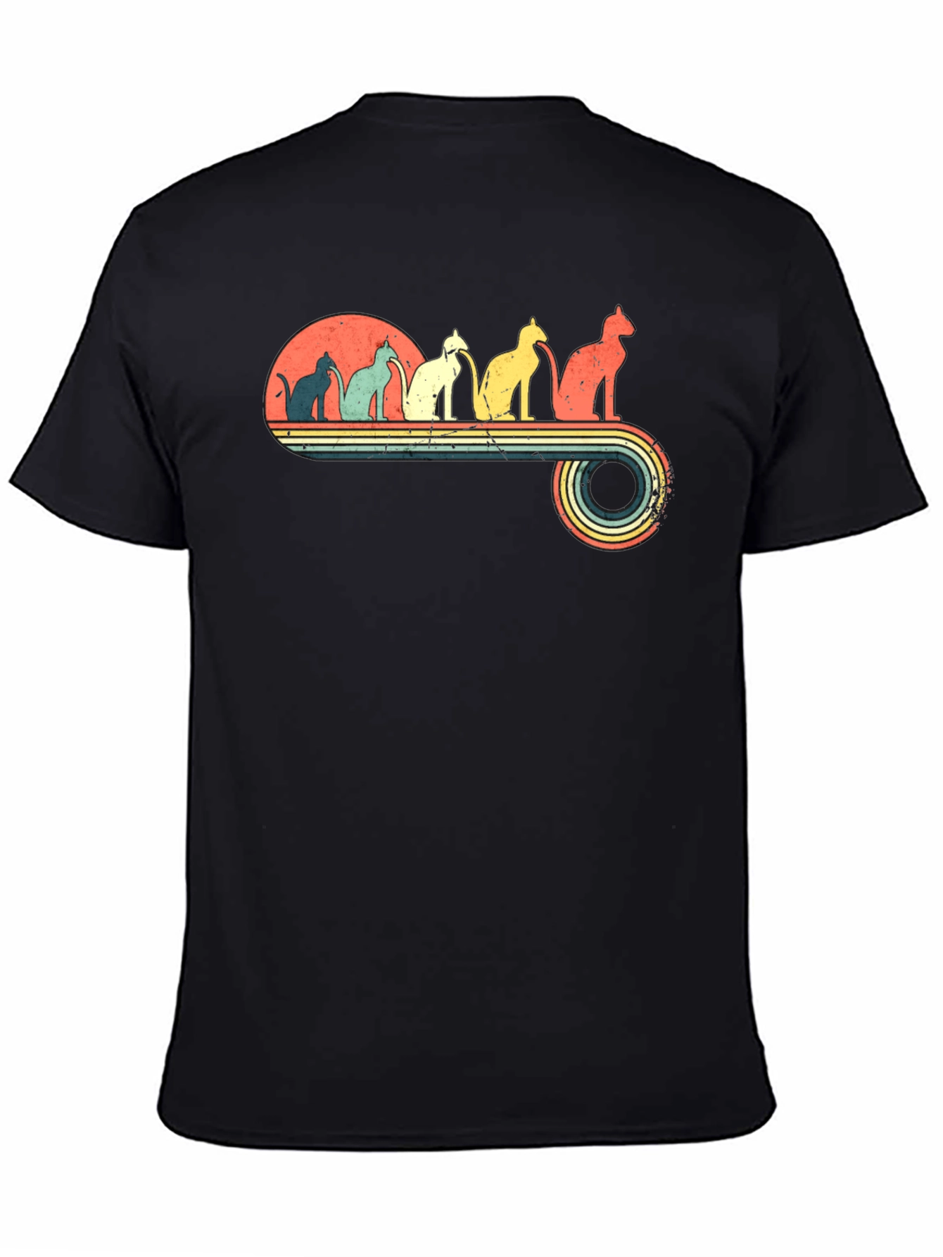 Retro Cats Graphic T-Shirt