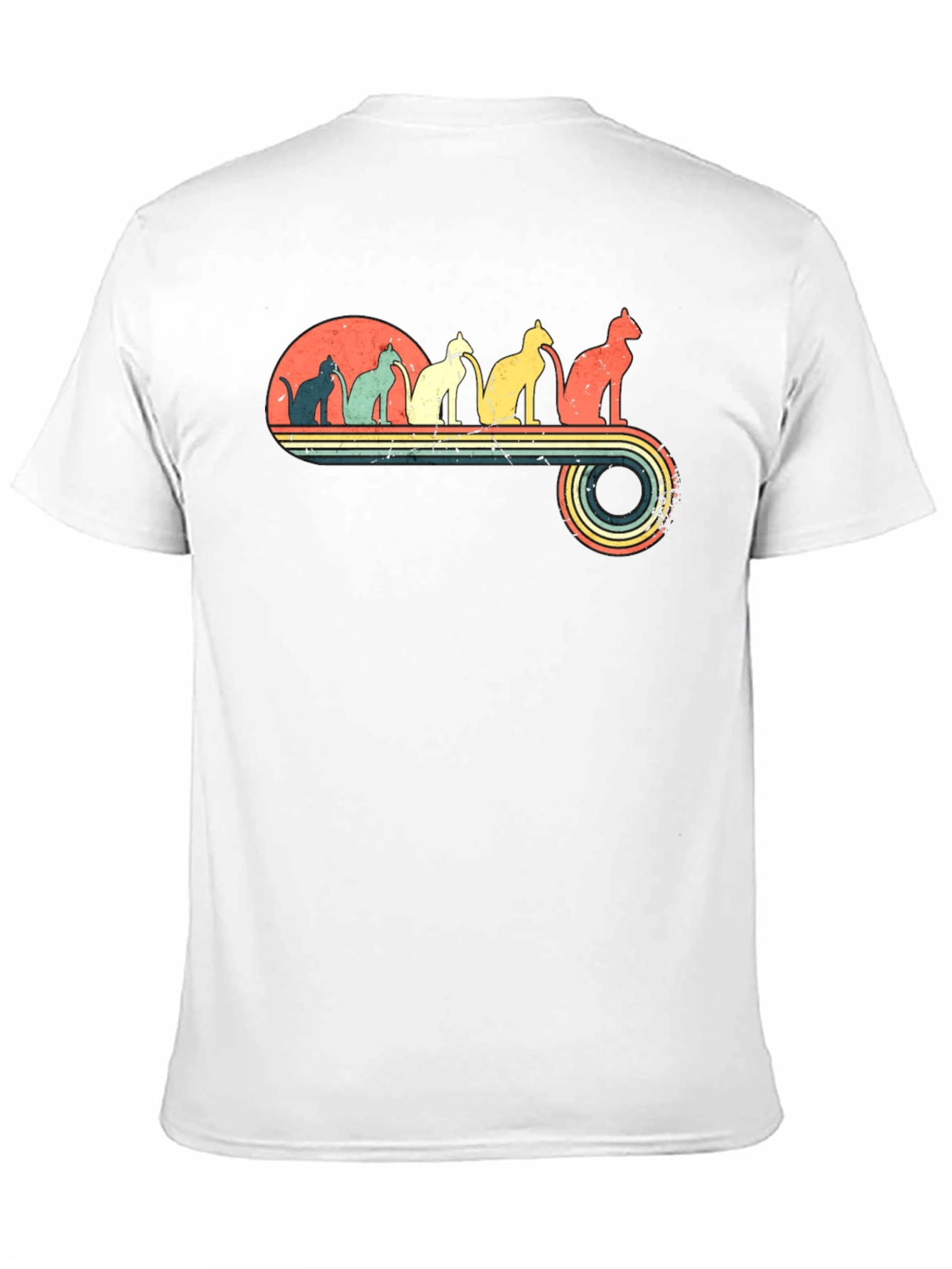 Retro Cats Graphic T-Shirt
