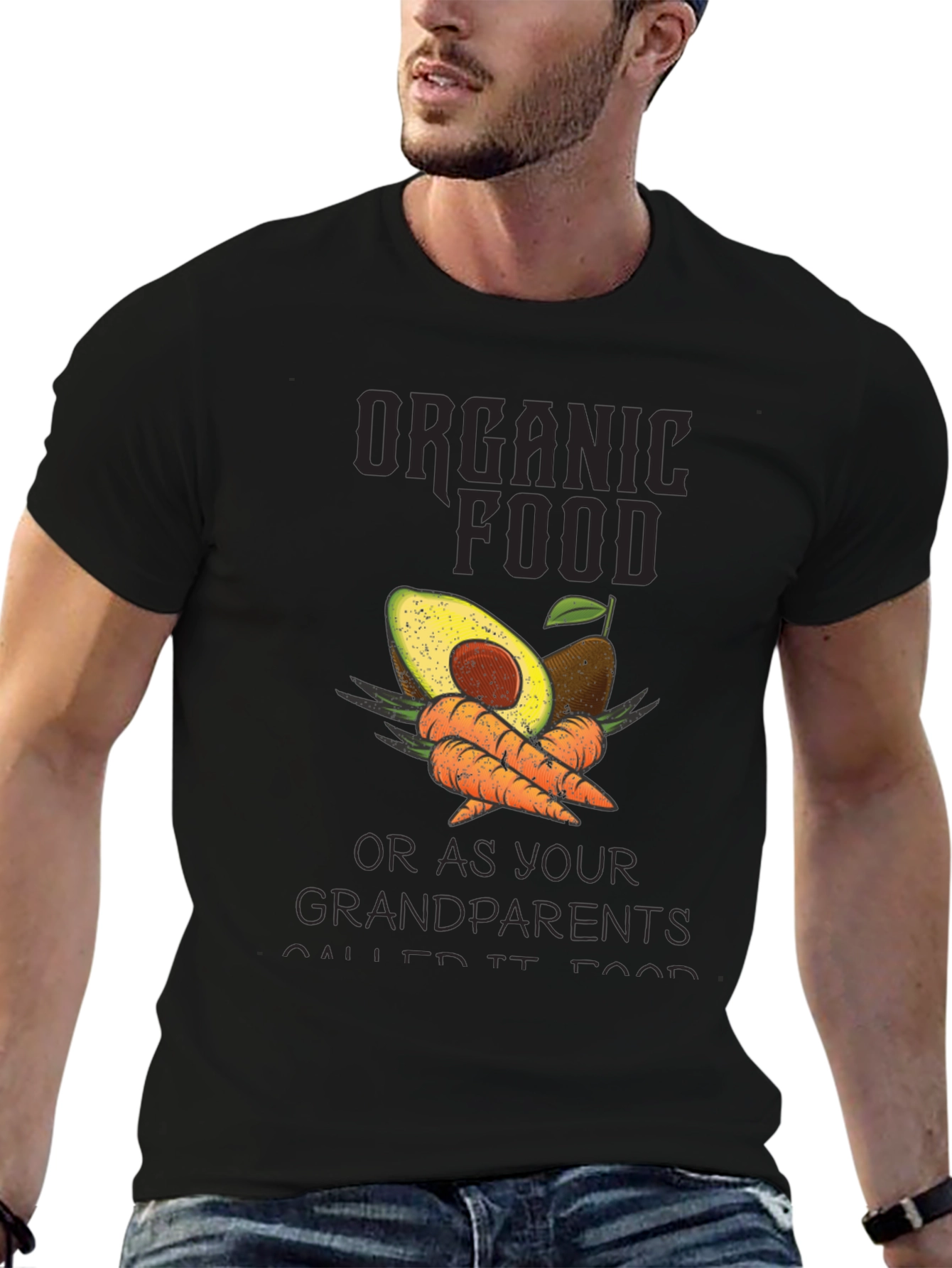 Organic Food T-Shirt: Avocado & Carrots