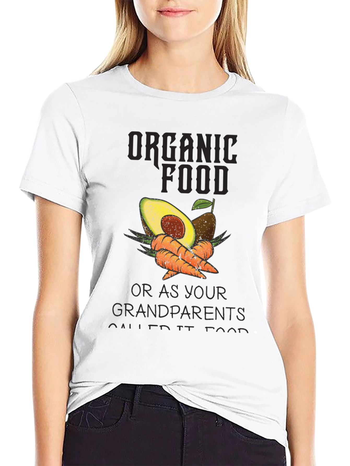 Organic Food T-Shirt: Avocado & Carrots