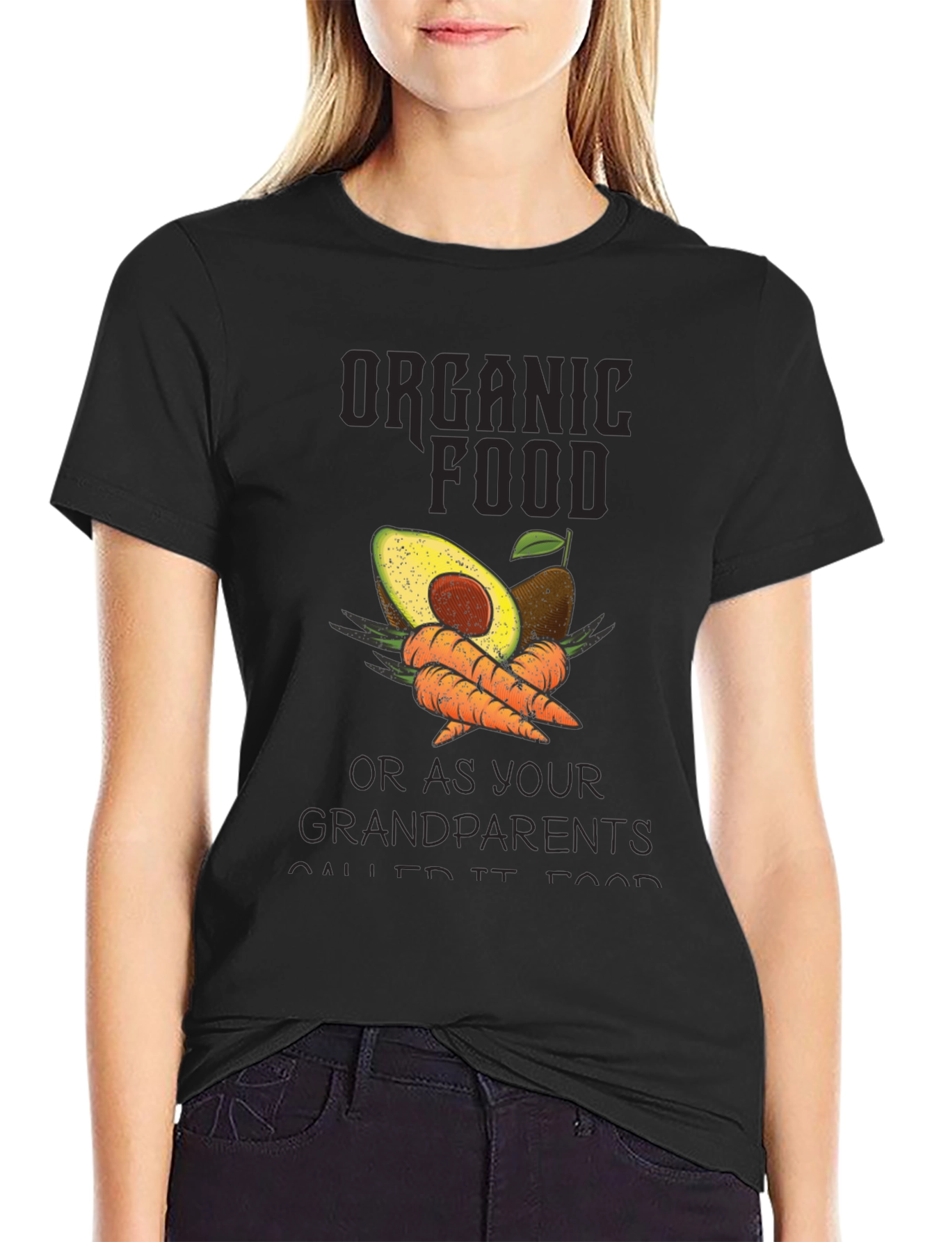 Organic Food T-Shirt: Avocado & Carrots
