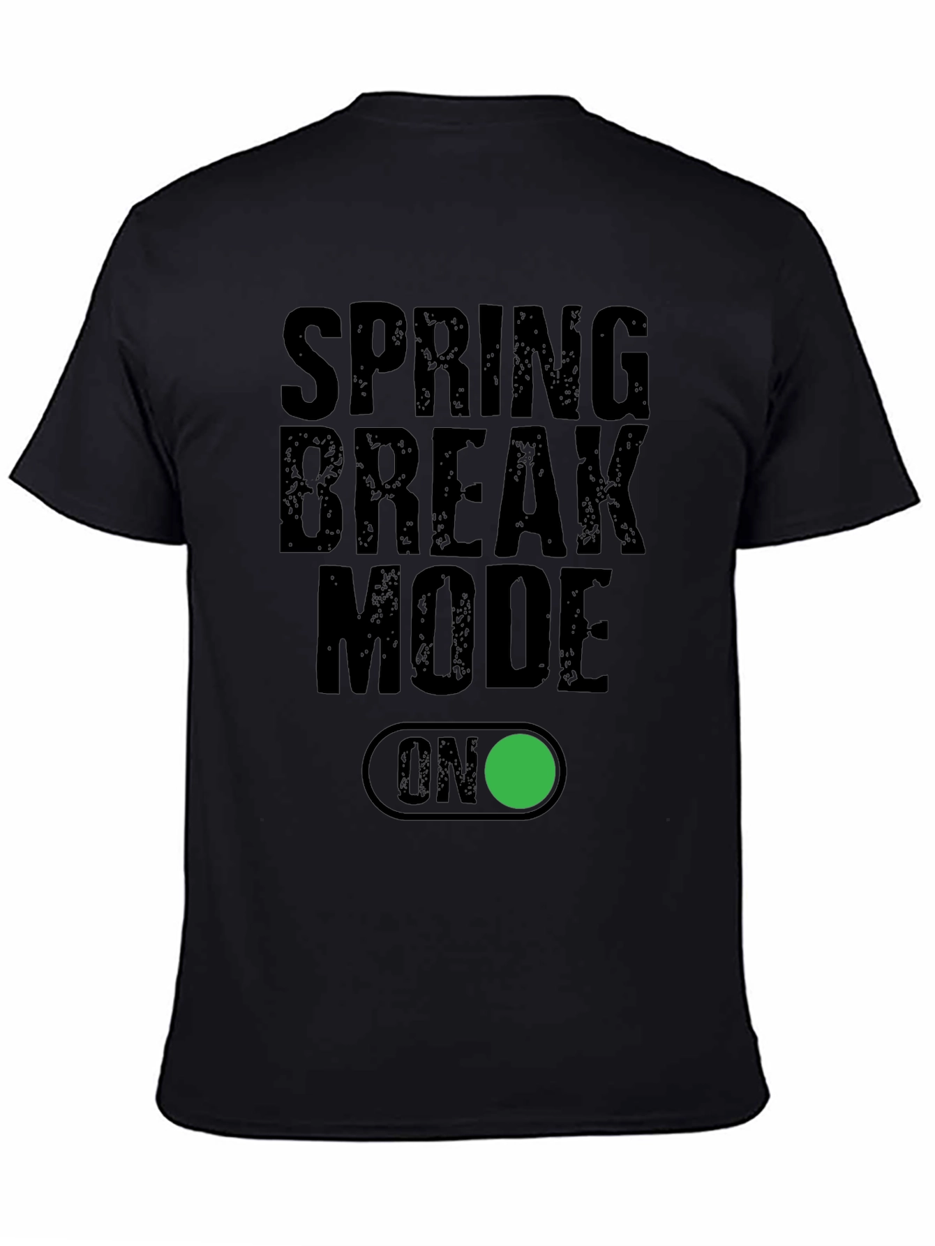 Spring Break Mode ON Black T-Shirt