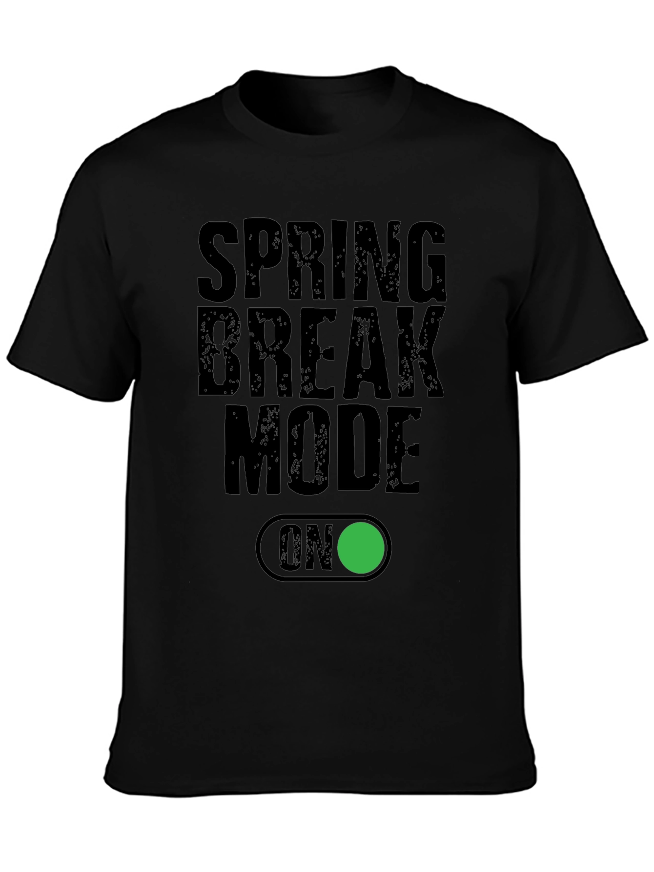 Spring Break Mode ON Black T-Shirt