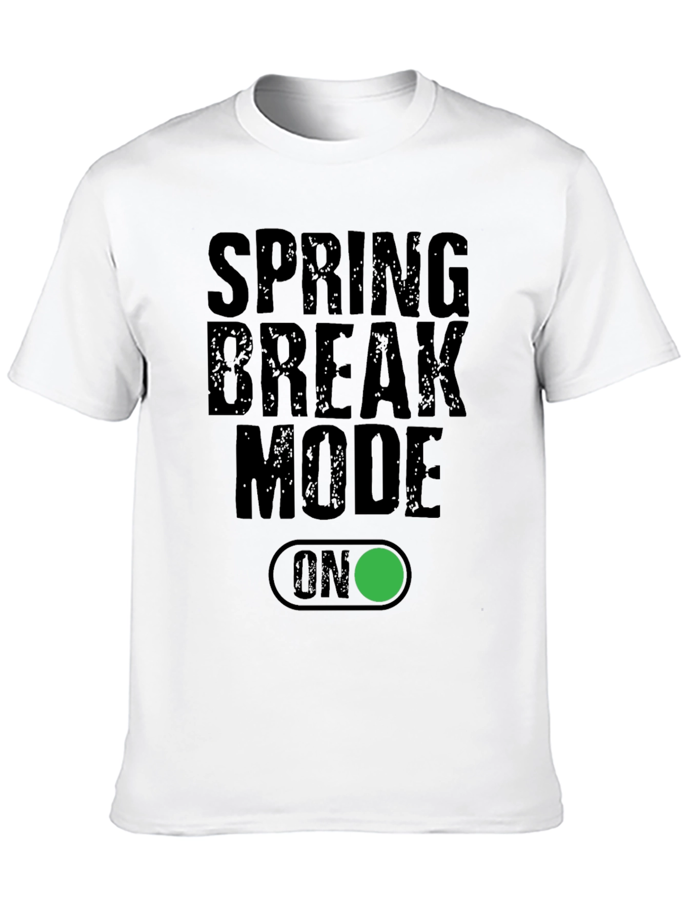 Spring Break Mode ON Black T-Shirt