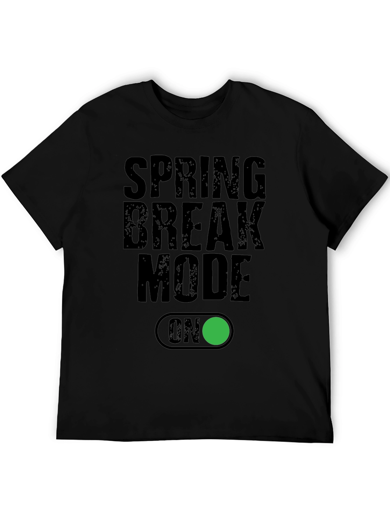 Spring Break Mode ON Black T-Shirt