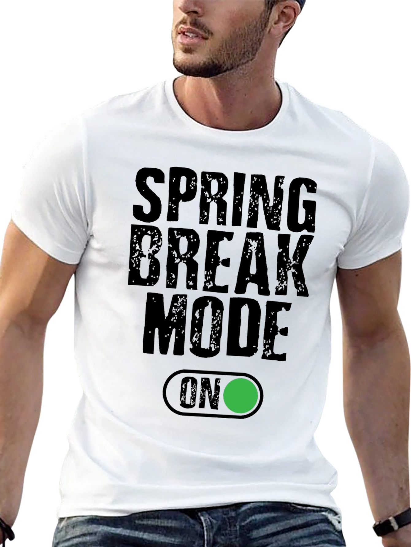 Spring Break Mode ON Black T-Shirt