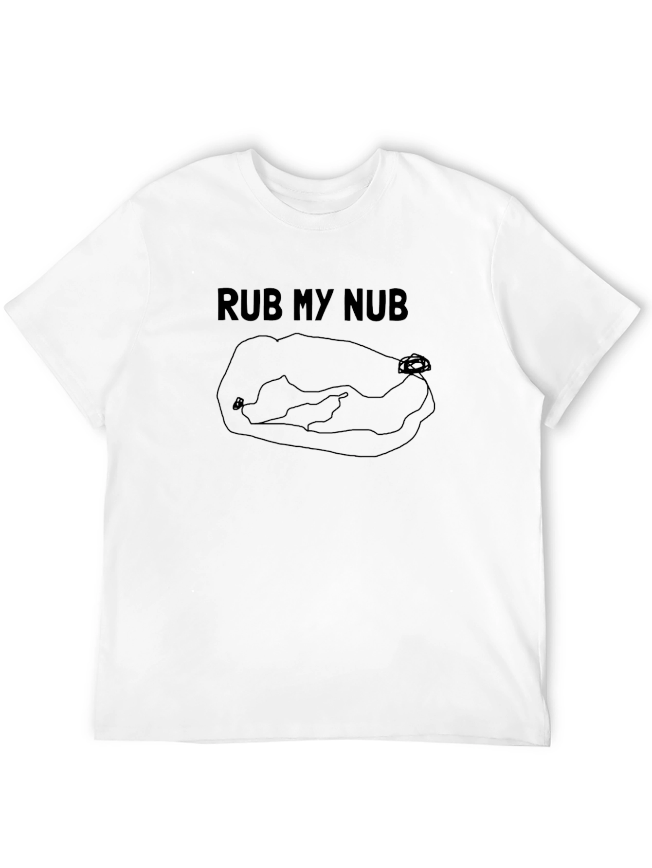 Rub My Nub T-Shirt - Novelty Graphic Tee