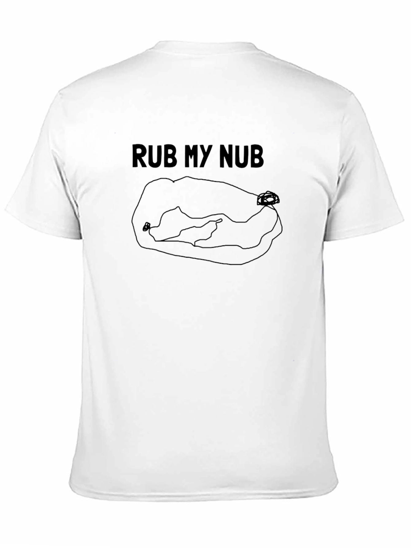 Rub My Nub T-Shirt - Novelty Graphic Tee