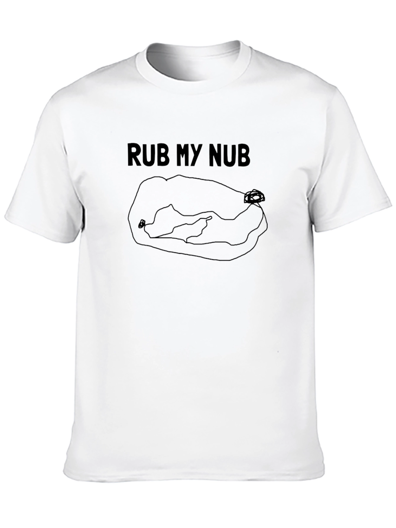 Rub My Nub T-Shirt - Novelty Graphic Tee