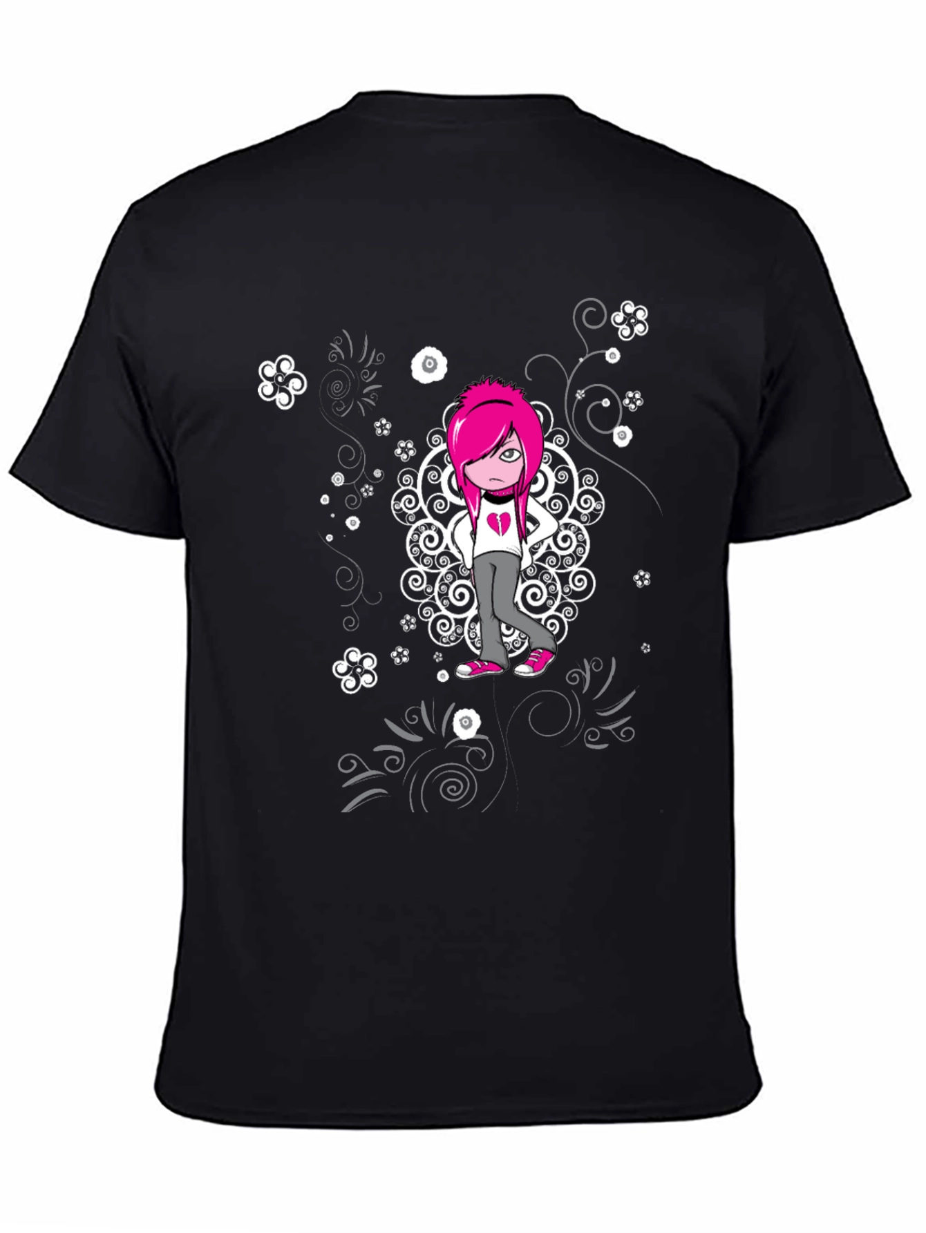 Emo Girl Graphic T-Shirt