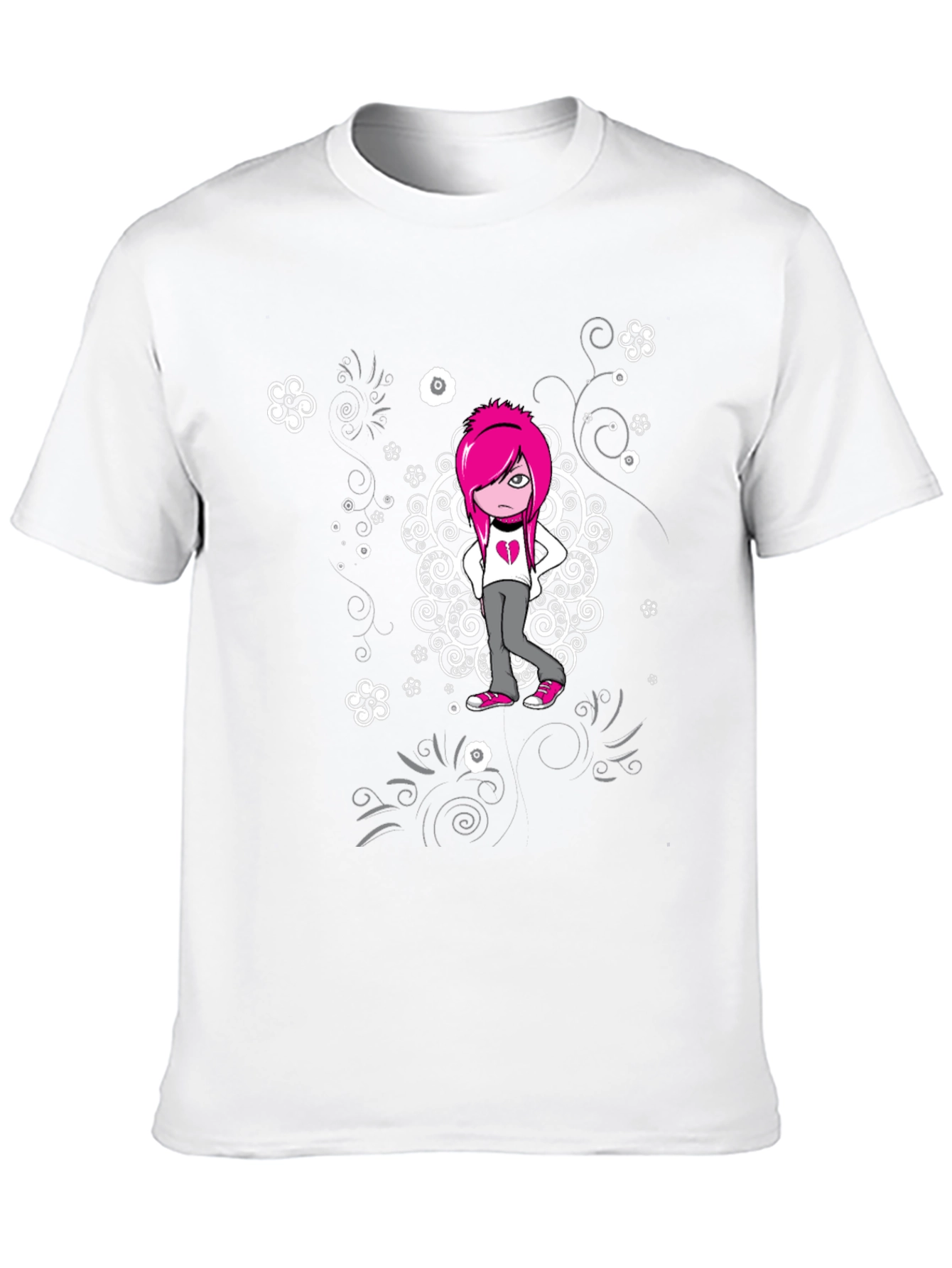 Emo Girl Graphic T-Shirt