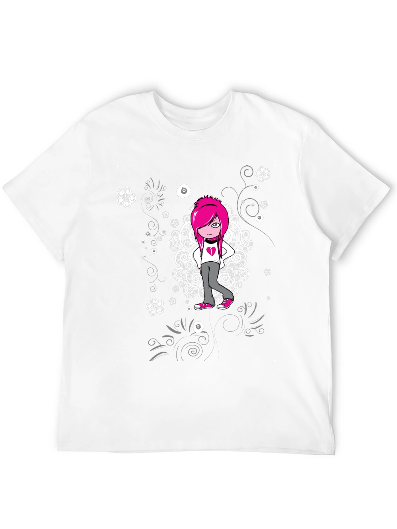 Emo Girl Graphic T-Shirt