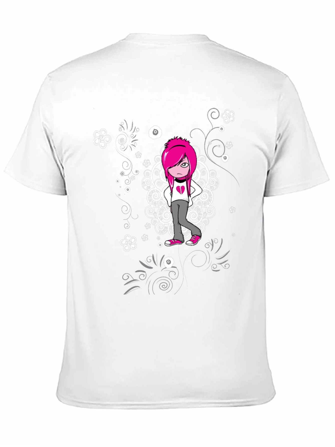Emo Girl Graphic T-Shirt