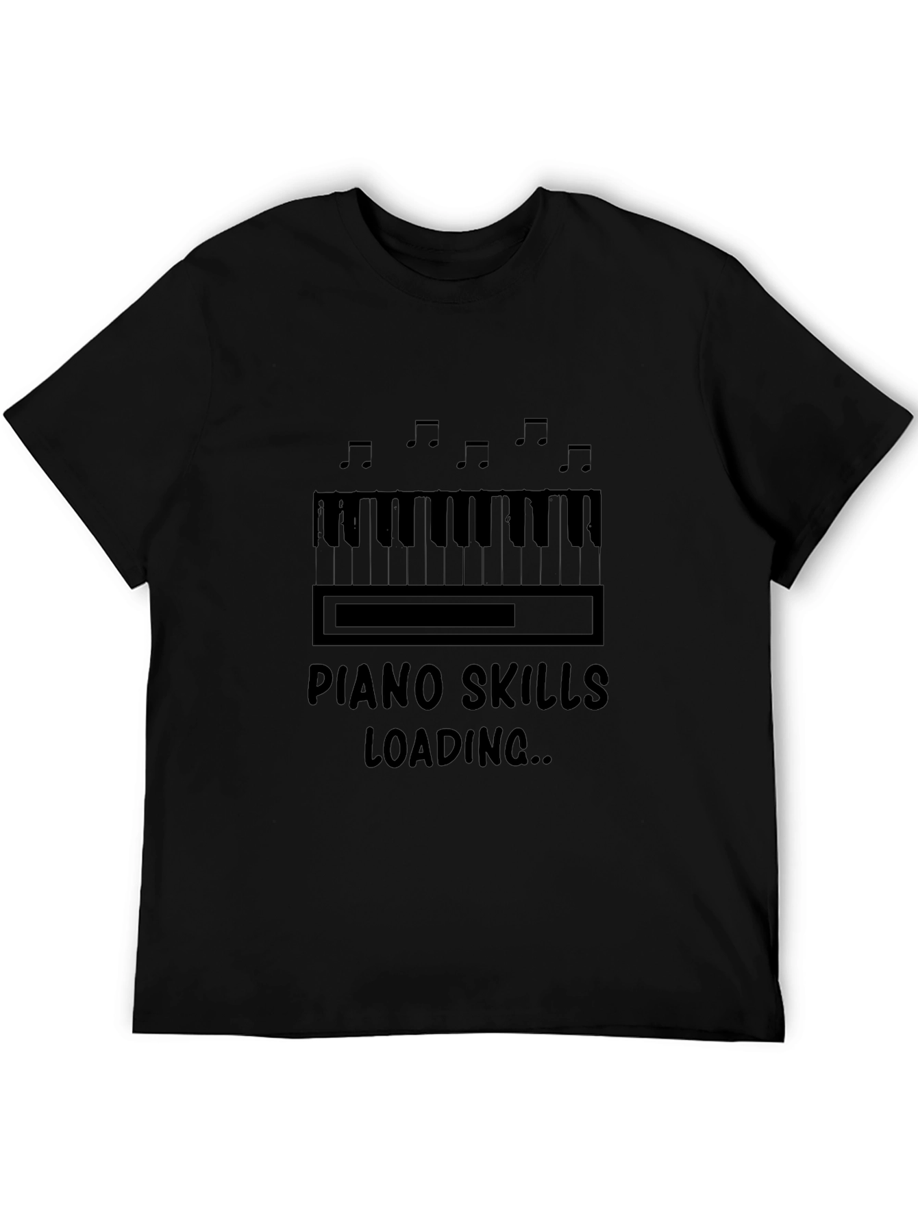 Piano Skills Loading Graphic T-Shirt Musician Tee