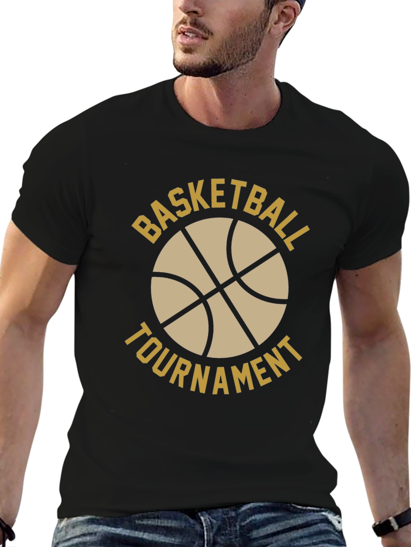 Basketball Tournament Black T-Shirt