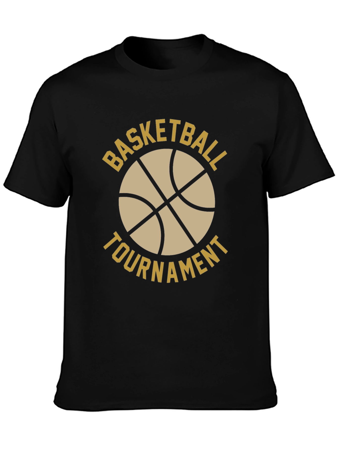 Basketball Tournament Black T-Shirt