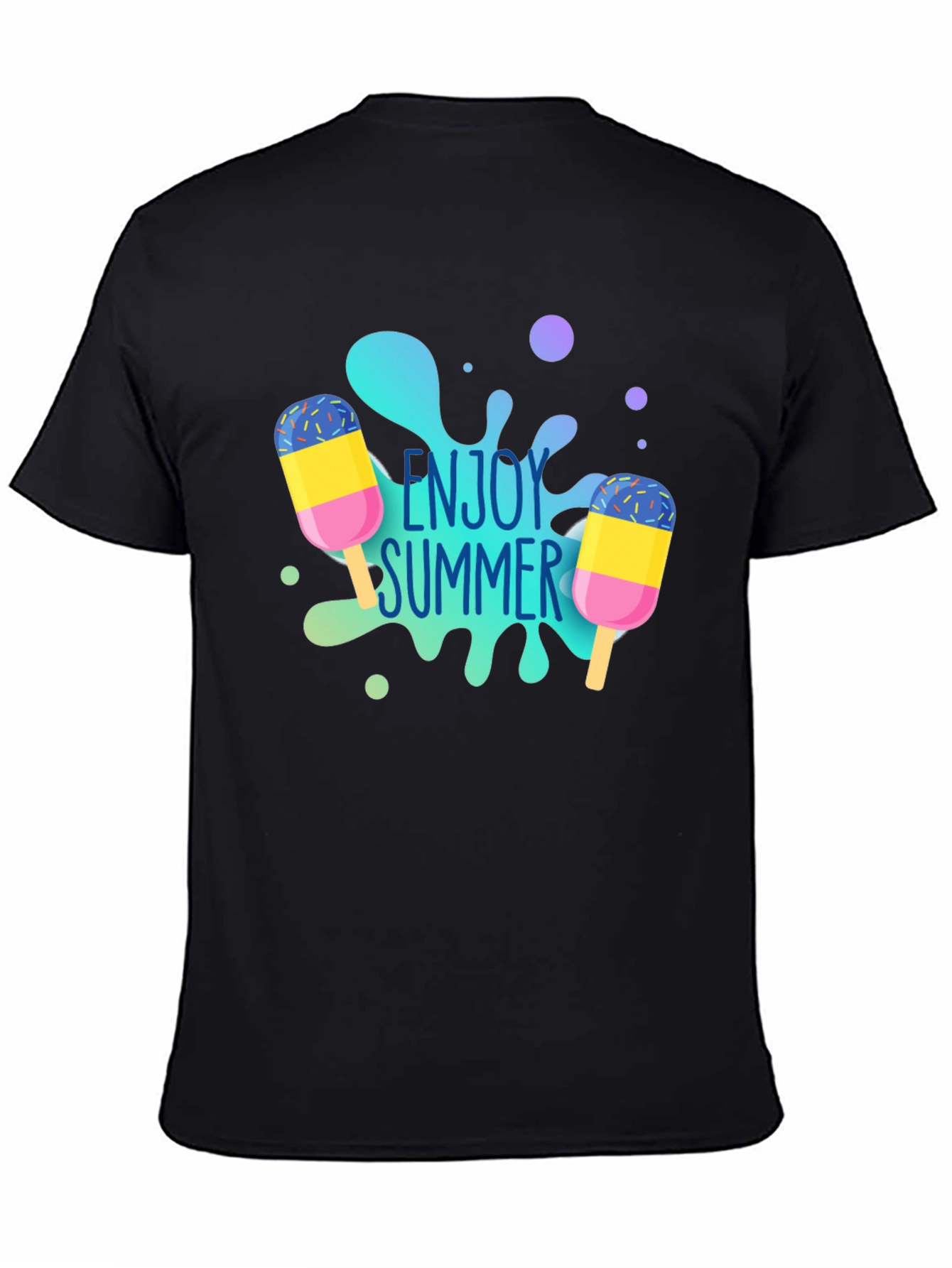 Enjoy Summer Graphic Tee - Fun Ice Cream Design