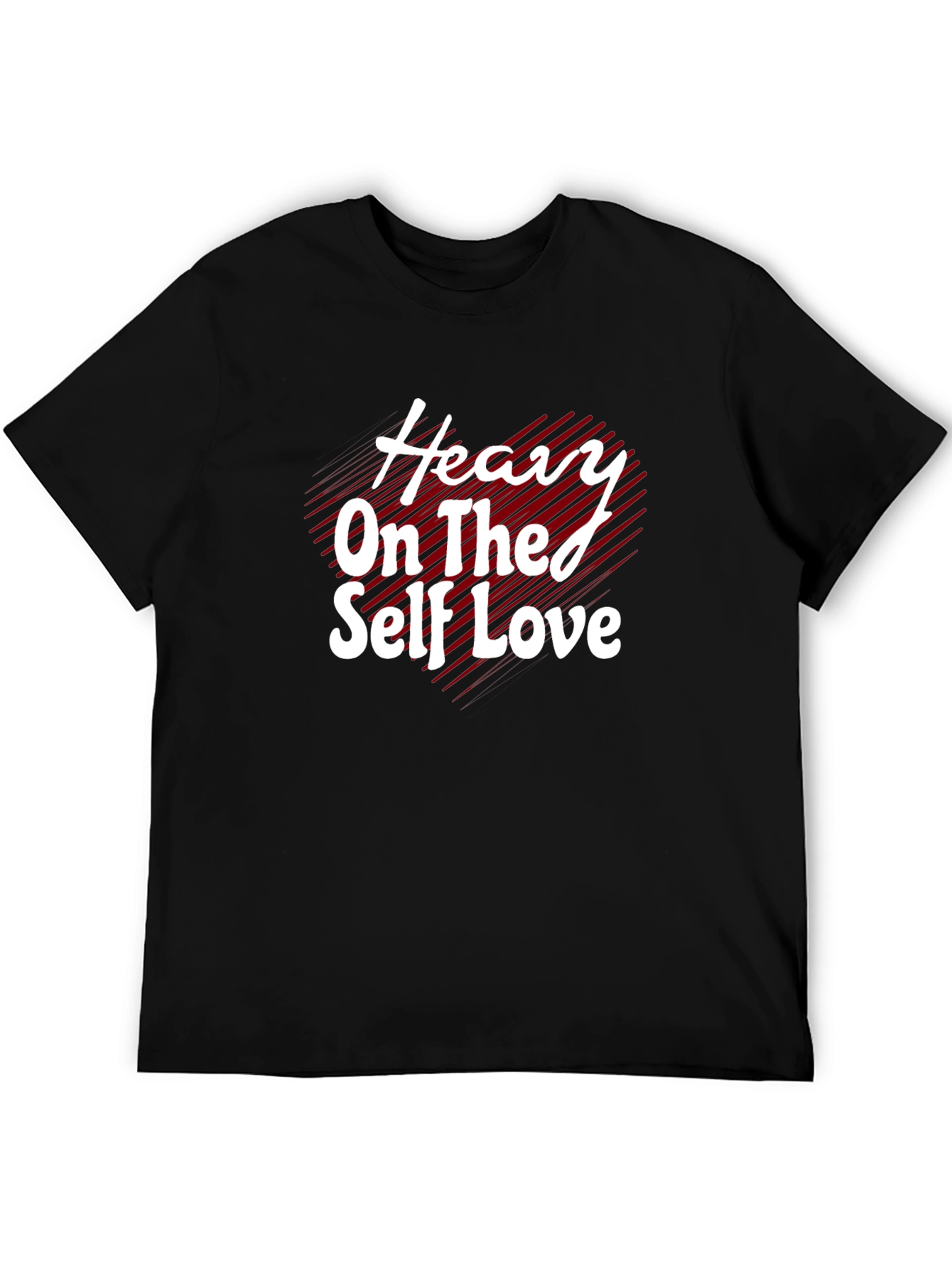 Heavy On The Self Love Graphic Tee - Black